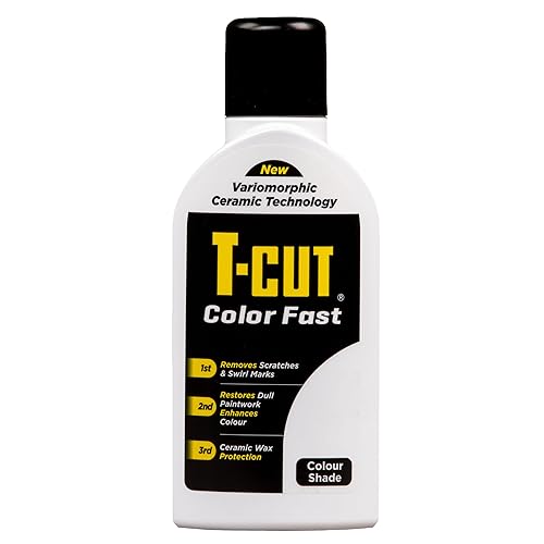 Car Gods T-Cut White Scratch Remover Car Polish, 17 Fl Oz, Wax, White, Model CMW001, Restores Paintwork, 13 Colors Available
