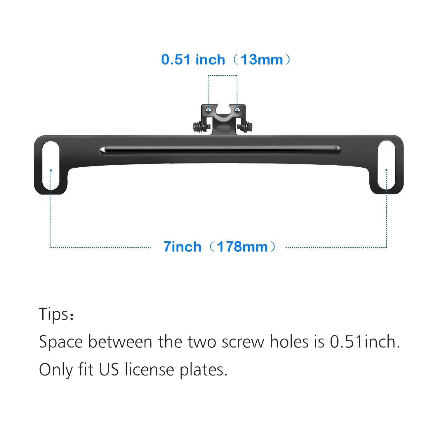 Pixelman Rear Camera License Plate Mount,Rear View Camera Mount Only,Reverse Cam Holder,Dash Cam Rearrview Camera License Plate
