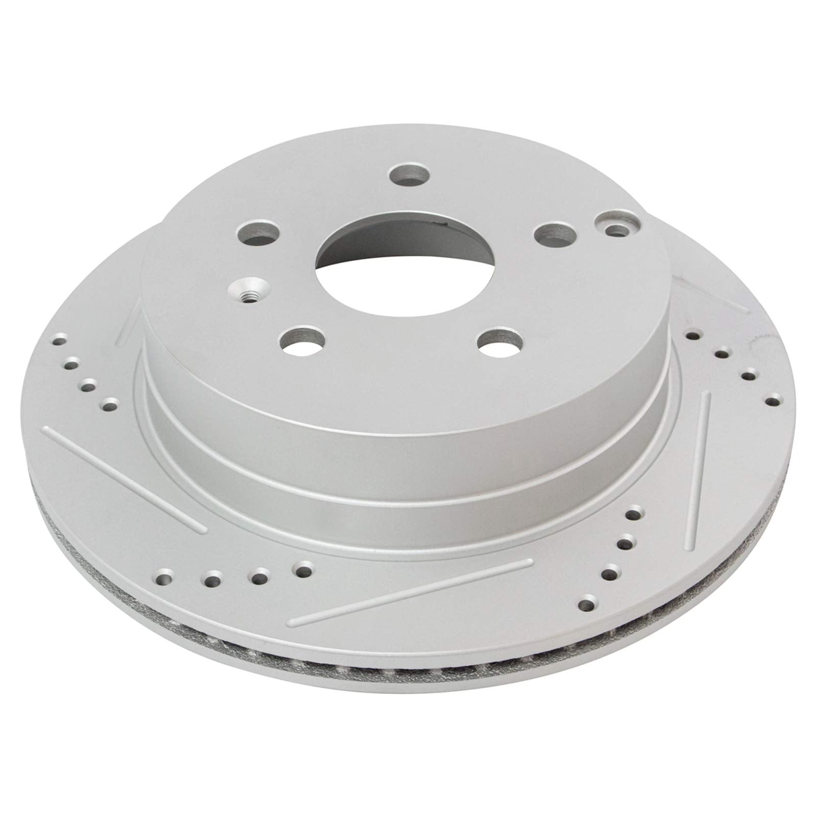 Trq Rear Performance Brake Rotors Set Premium G-Coated Compatible With 2010-2017 Chevrolet Equinox Gmc Terrain