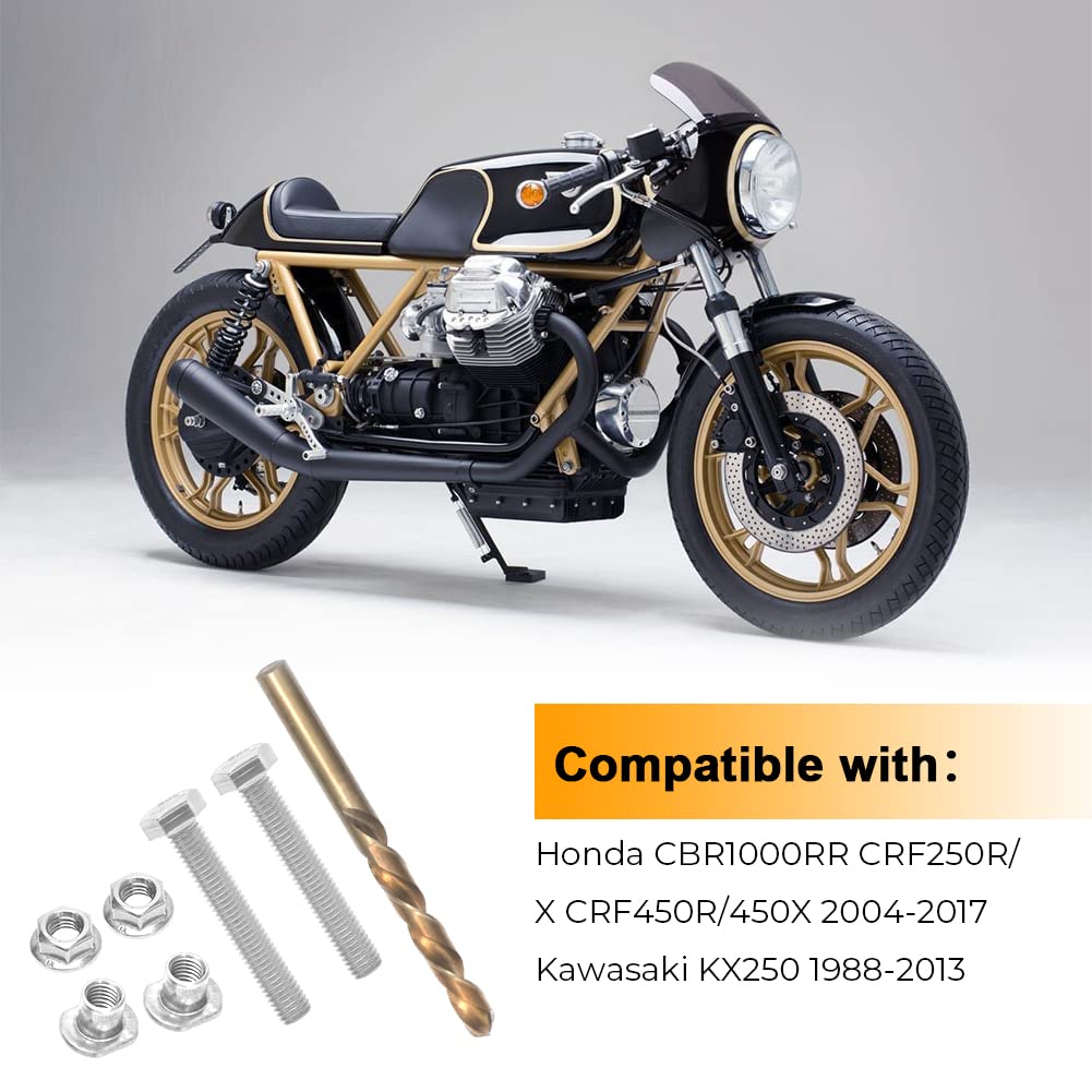 Alpha Rider Stainless Steel Chain Adjuster Bolt Replacement Swing Arm For Honda Cbr1000Rr Crf250R/X Crf450R/450X 2004-2017, For