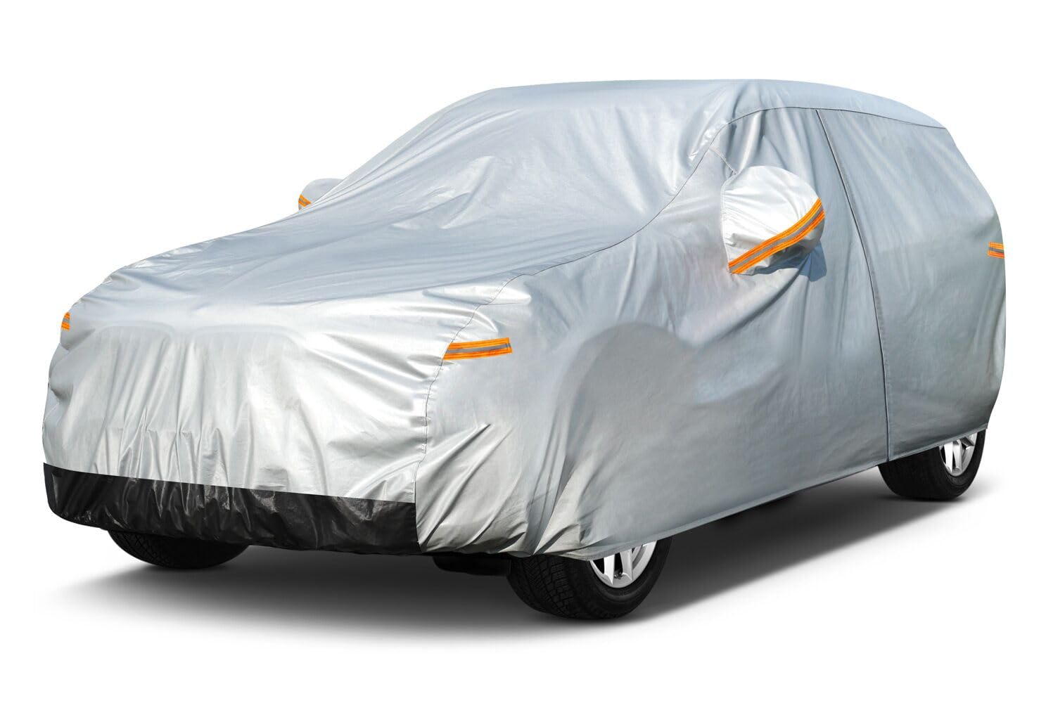 Gunhyi 6 Layers Suv Car Cover Waterproof All Weather, 100% Waterproof Outdoor Car Covers Full Exterior Covers For Automobiles Se