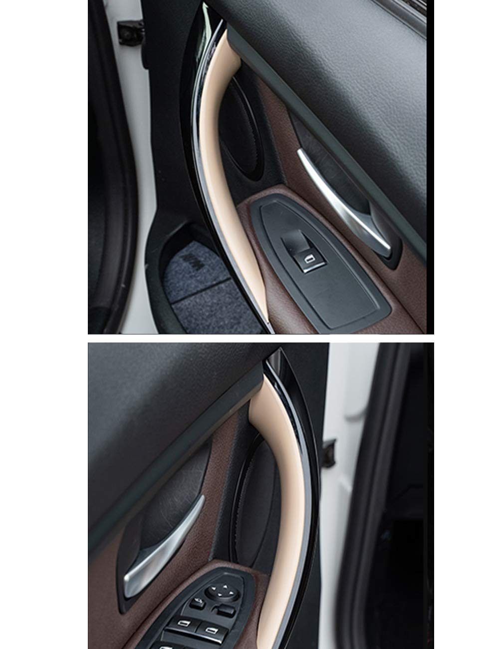 Jaronx 2Pcs Door Handle Covers Compatible With Bmw 3 Series 4 Series Driver Side & Passenger Side Door Pull Handle Covers (Compa