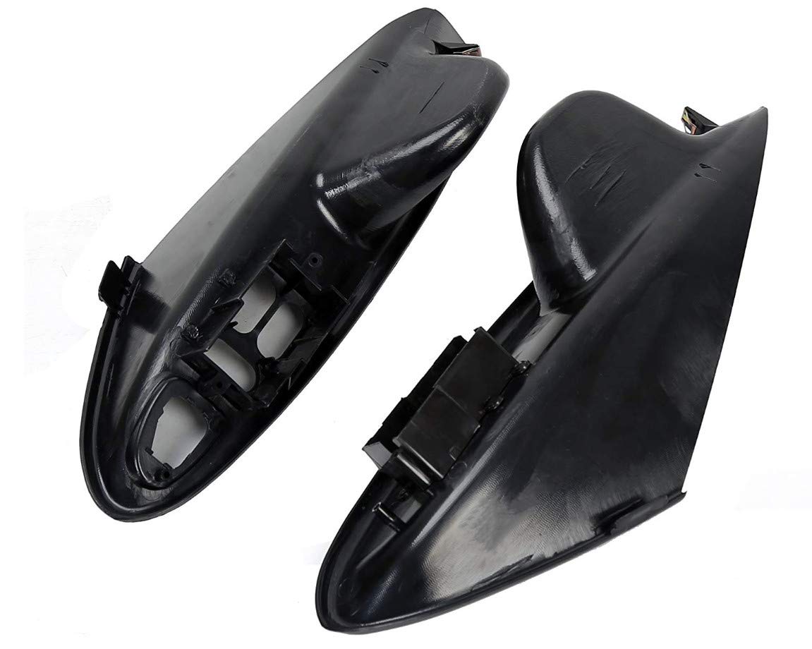 ECOTRIC Door Panel Pull Handle for 1994-2004 Mustang, Black, Plastic, Model CA-92, Pair Set for 2-Door Coupe