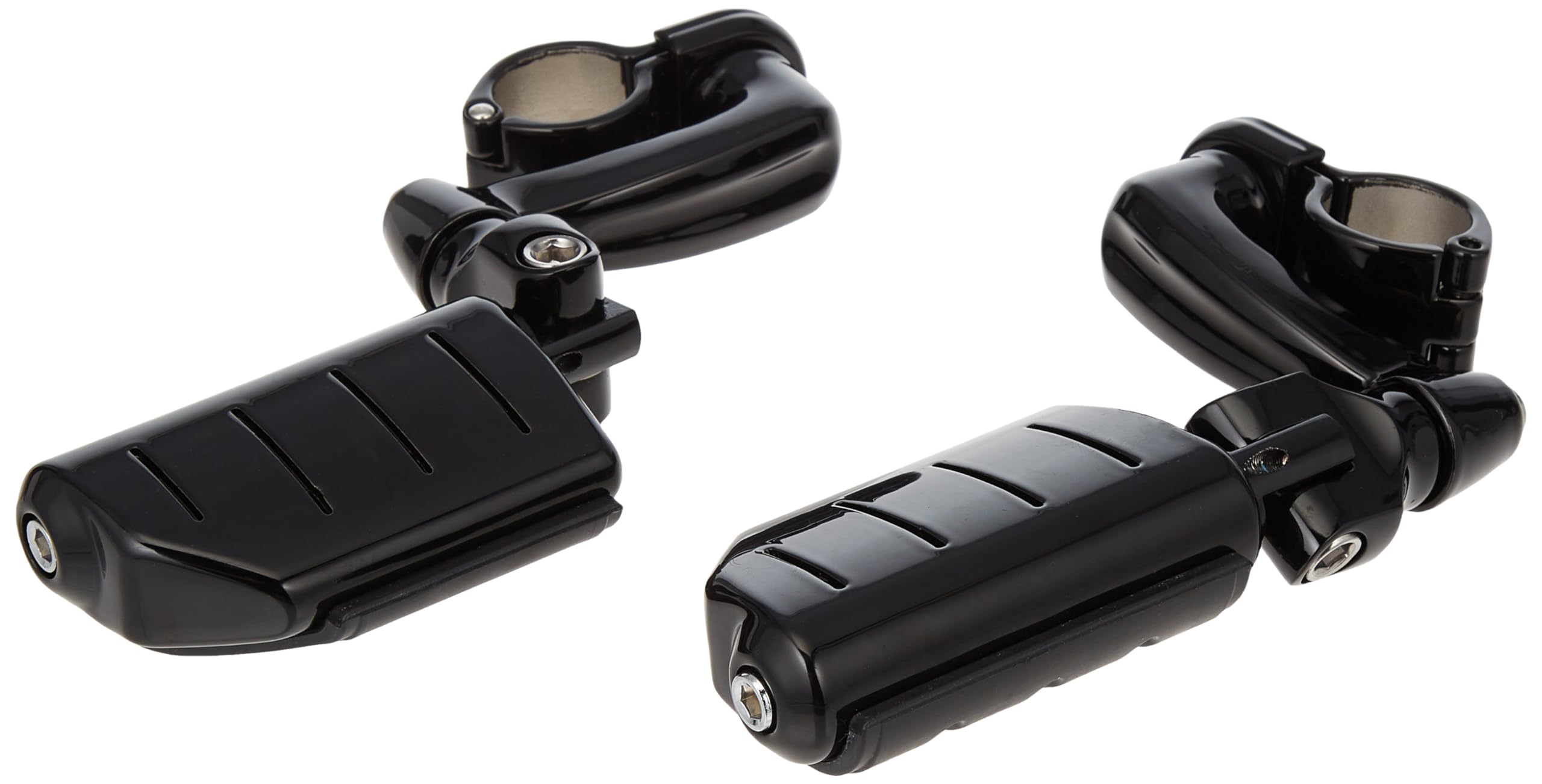 Kuryakyn 7599 Motorcycle Foot Controls: Longhorn Offset Trident Dually Highway Pegs with Magnum Quick Clamps for 1-1/4'' Engine 