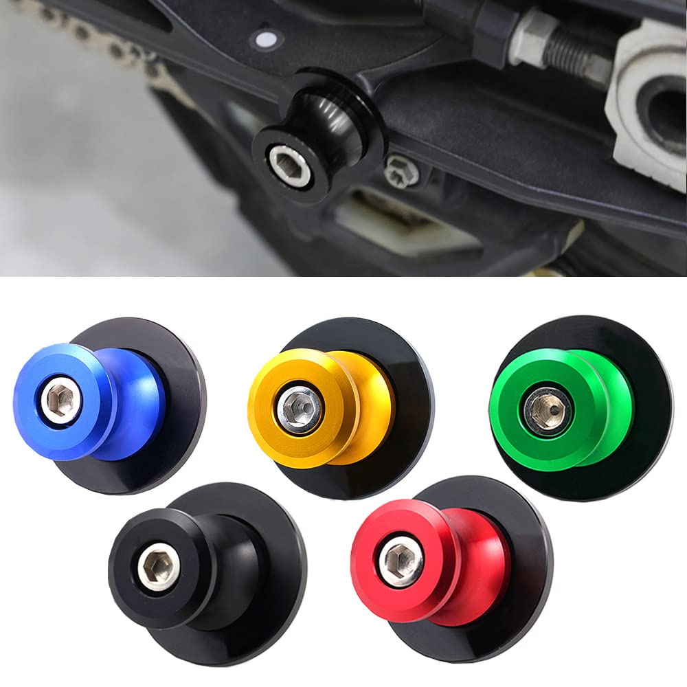Universal 10mm M10 Swing arm Sliders Spools, Fit with K.T.M Duke 125/200/390 RC 125/200/390 FZR 1000/600R/400 Kawasaki Z750 ER-6
