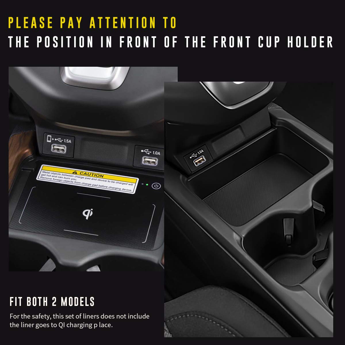 Auovo 20Pcs Anti Dust Mats For 2022 2020 2021 Honda Cr-V/Crv Accessories Premium Custom Non-Slip Car Cup Holder Inserts, Center