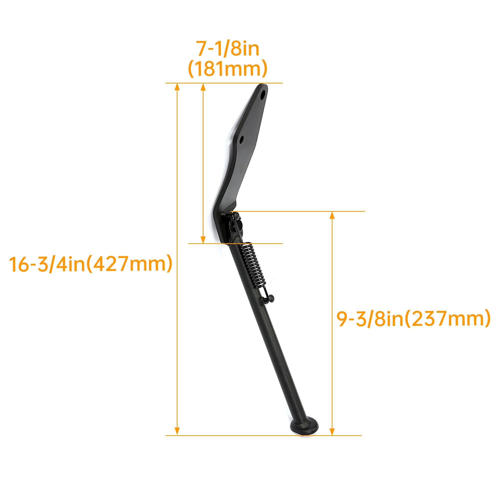 Kojem Kickstand for Kawasaki KX 65 & Suzuki RM 65, Steel, Black, Model MM-025