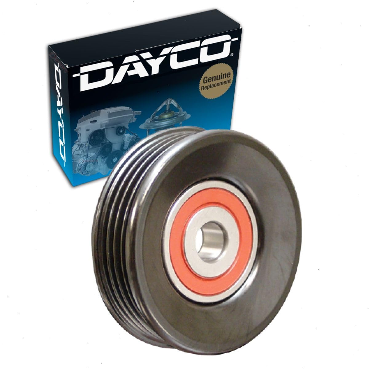 Dayco AC Drive Belt Idler Pulley compatible with Toyota Tacoma 2.4L 2.7L 3.4L L4 V6 1995-2004