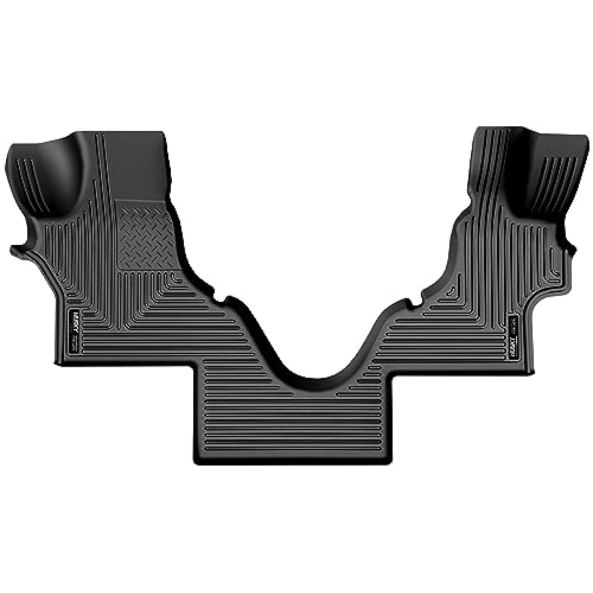 Husky Liners Weatherbeater Floor Mats | Fits 2005-2025 Ford Econoline | Front Row, 2-pc Black - 18791