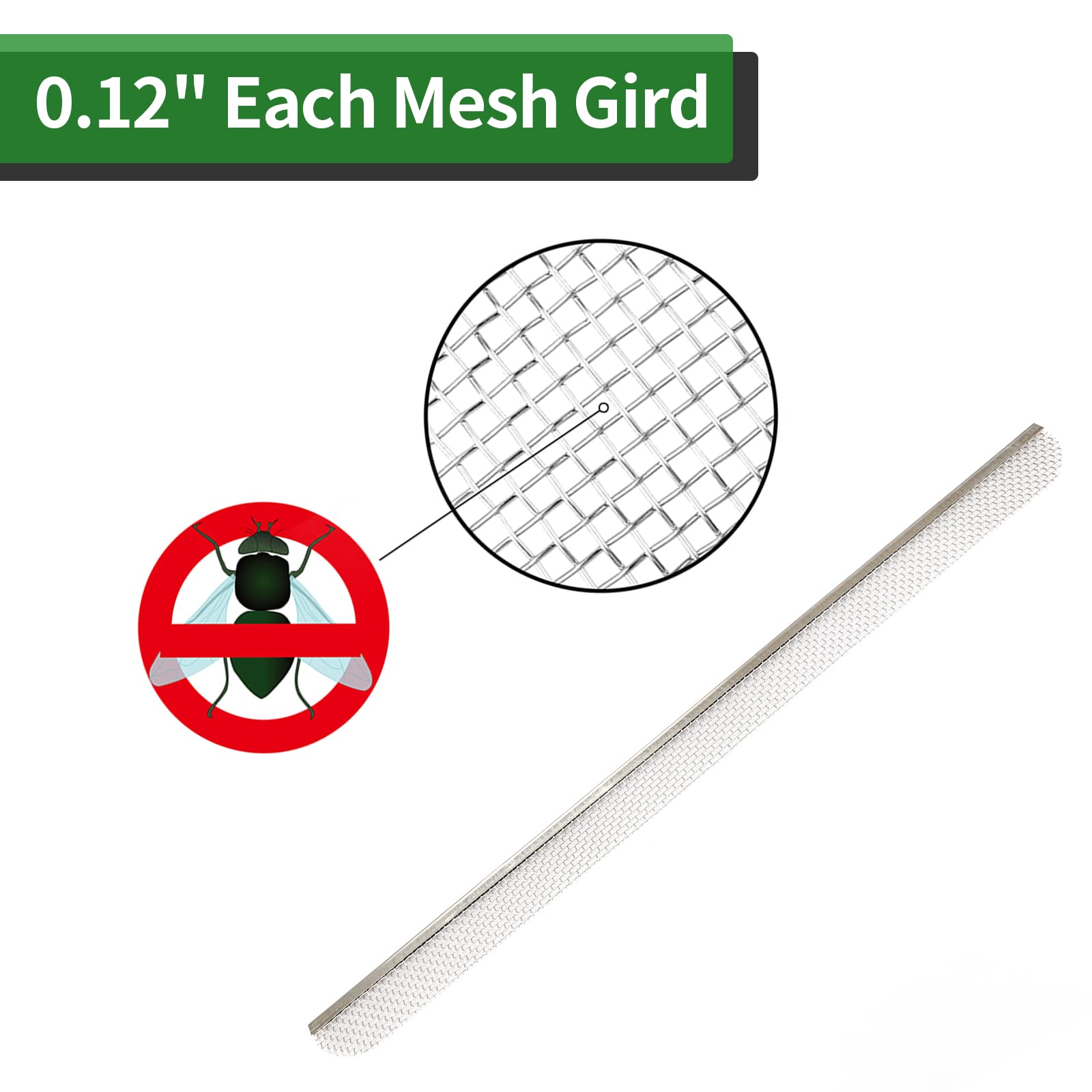 Rvguard Rv Flying Insect Screen For Rv Refrigerator Vents Protects From Insects 20    X 1-1/2    Stainless Steel Mesh With Insta