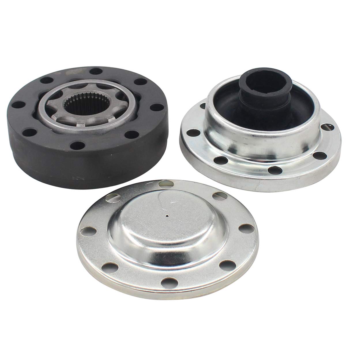 NewYall Driveshaft CV Joint Repair Kit 932-306 for Jeep Wrangler 2007-2016, Front Rear Drive Shaft, Bolt & Boot Set