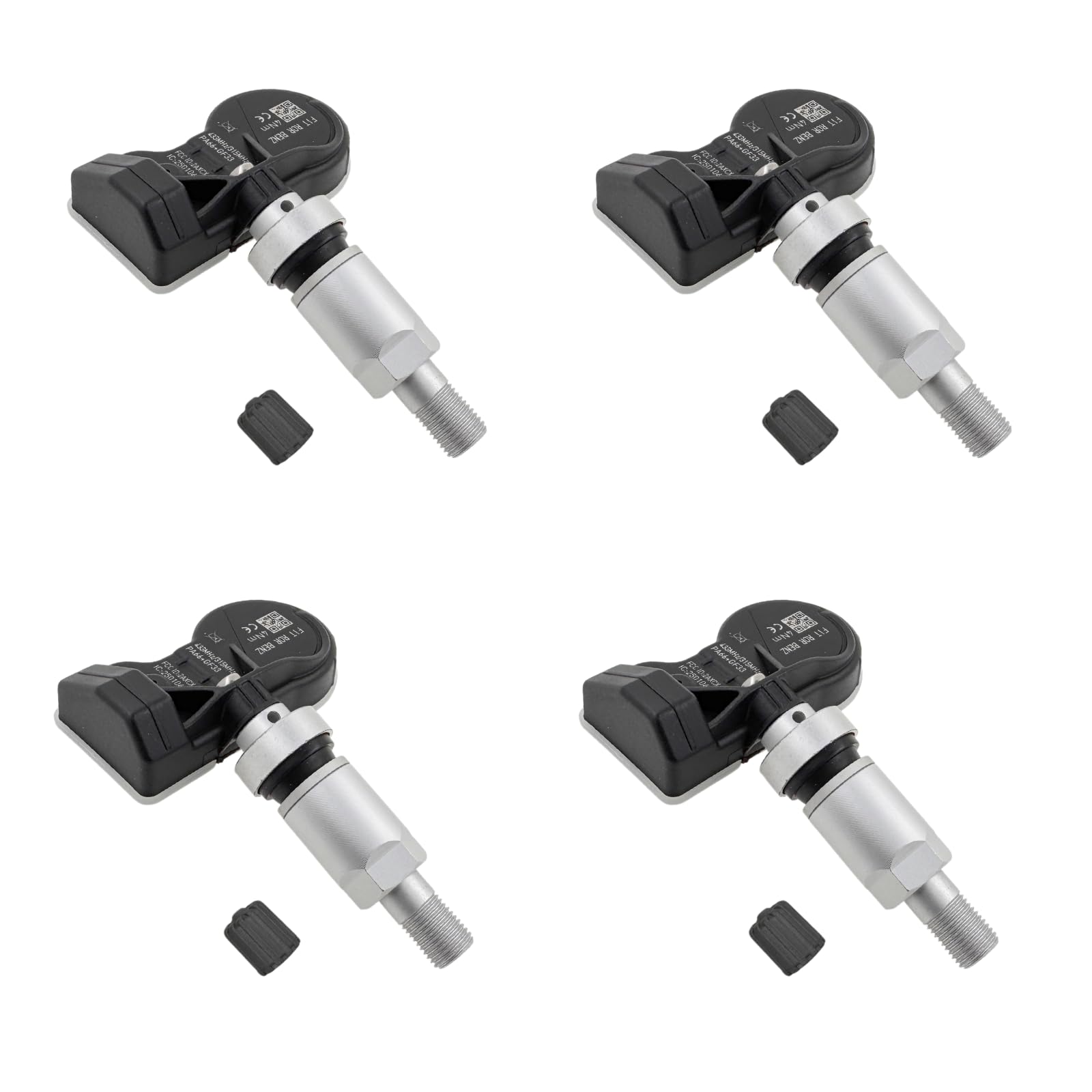 AUTO OCCASION 4Pack Universal Programmed TPMS Tire Pressure Monitoring Sensors Compatible with 2000-2023 All Mercedes Benz Model