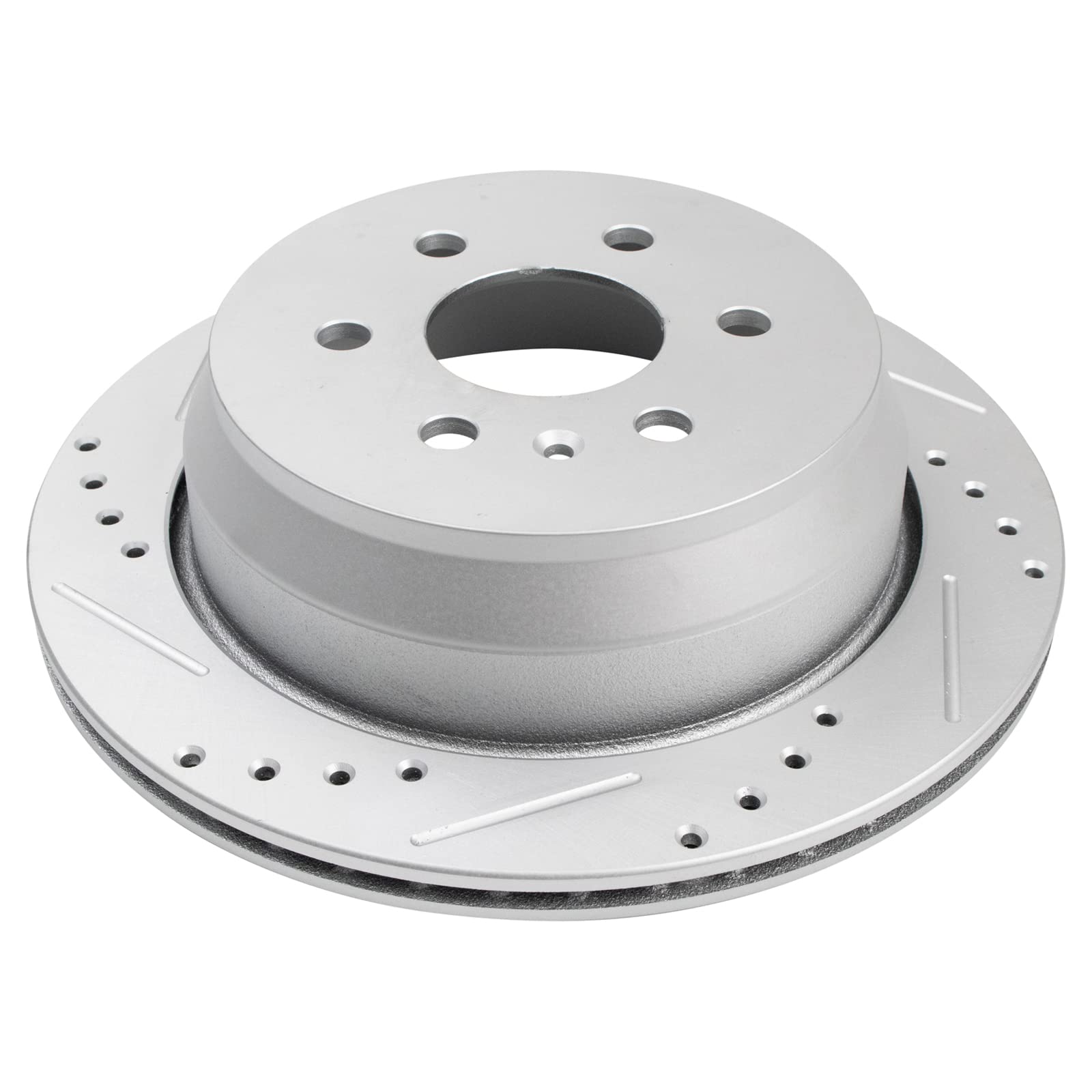 Trq Rear Performance Brake Rotors Set Vented Premium G-Coated Compatible With 2015-2021 Chevrolet Colorado Gmc Canyon