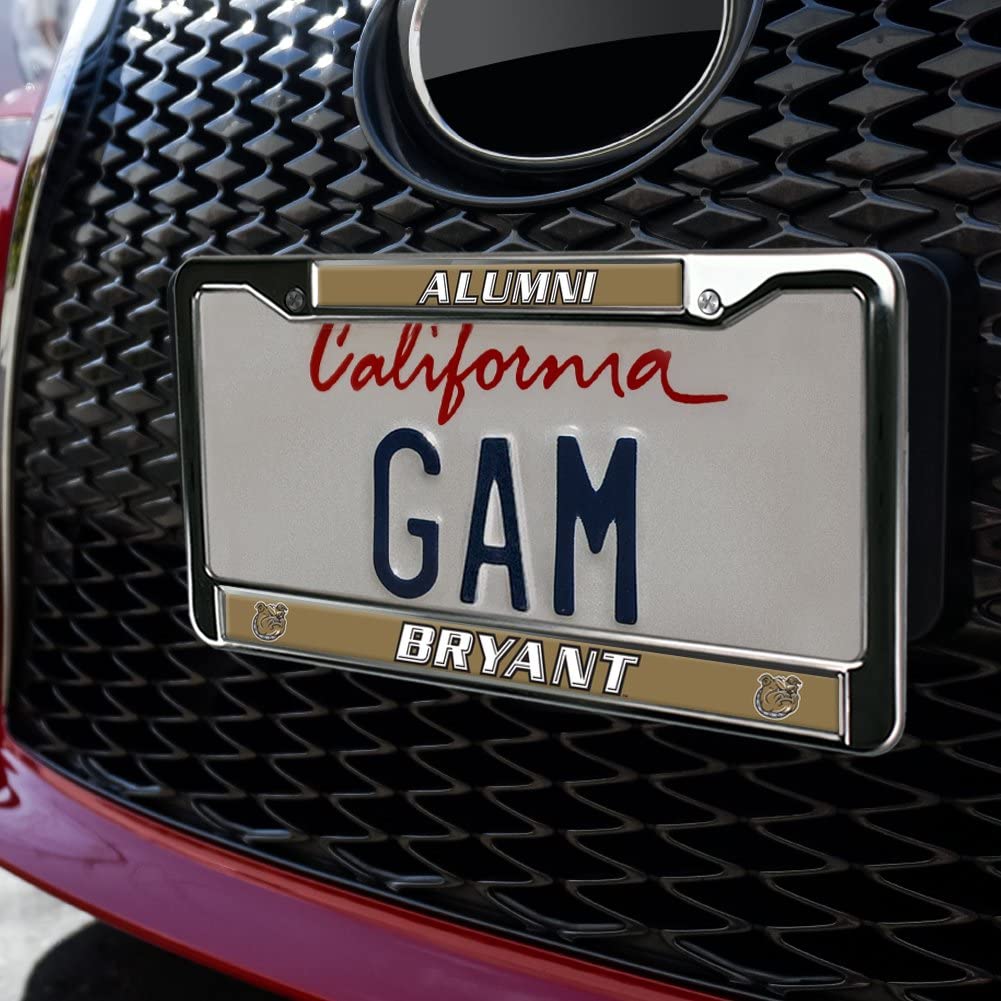 Bryant University Alumni Logo Full Size Standard License Plate Metal Frame