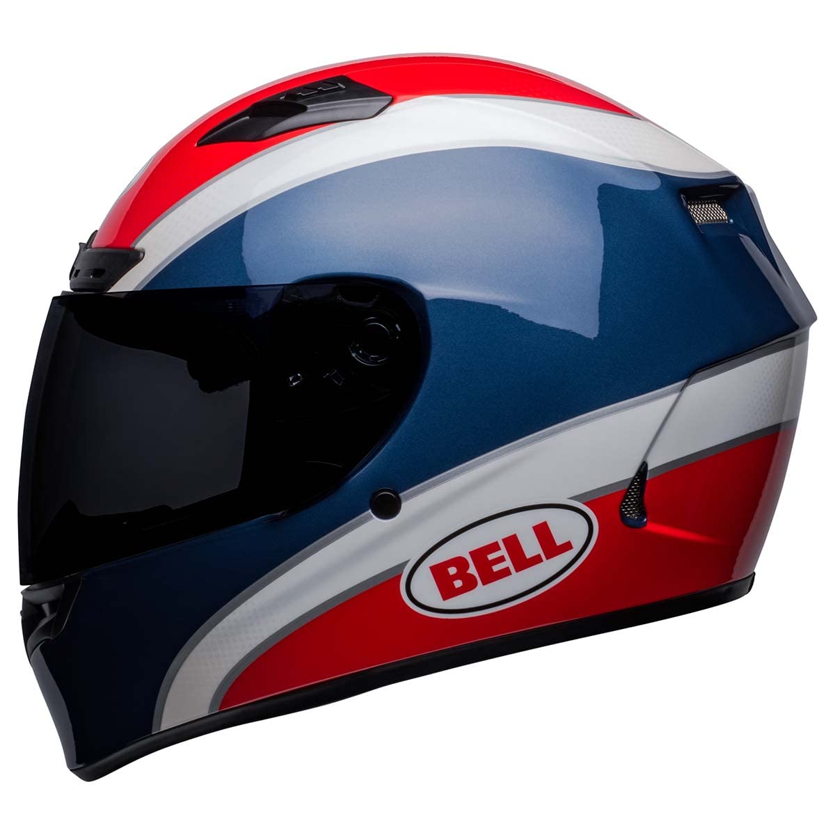 Bell Qualifier Dlx Mips Street Helmet (Classic Gloss Navy/Red - Medium)