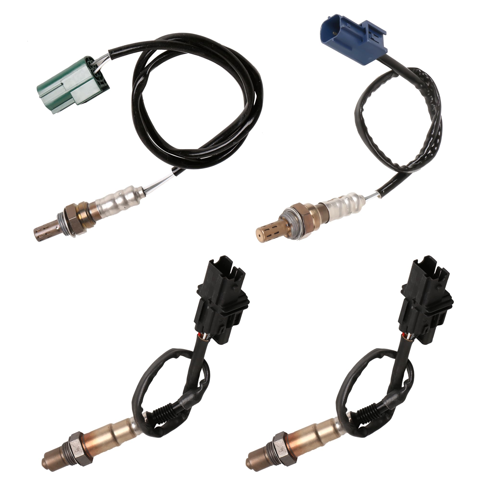 KUIPERAUTO 234-4301 234-5060 234-4273 Upstream + Downstream Sensors Oxygen Sensor Compatible for 04-06 Nissan Altima Maxima 3.5L