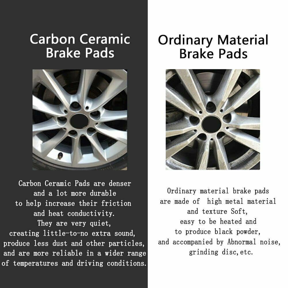 EXPPOWER Front Rear Ceramic Brake Pads Sets Fit For Toyota Camry 2018-2020