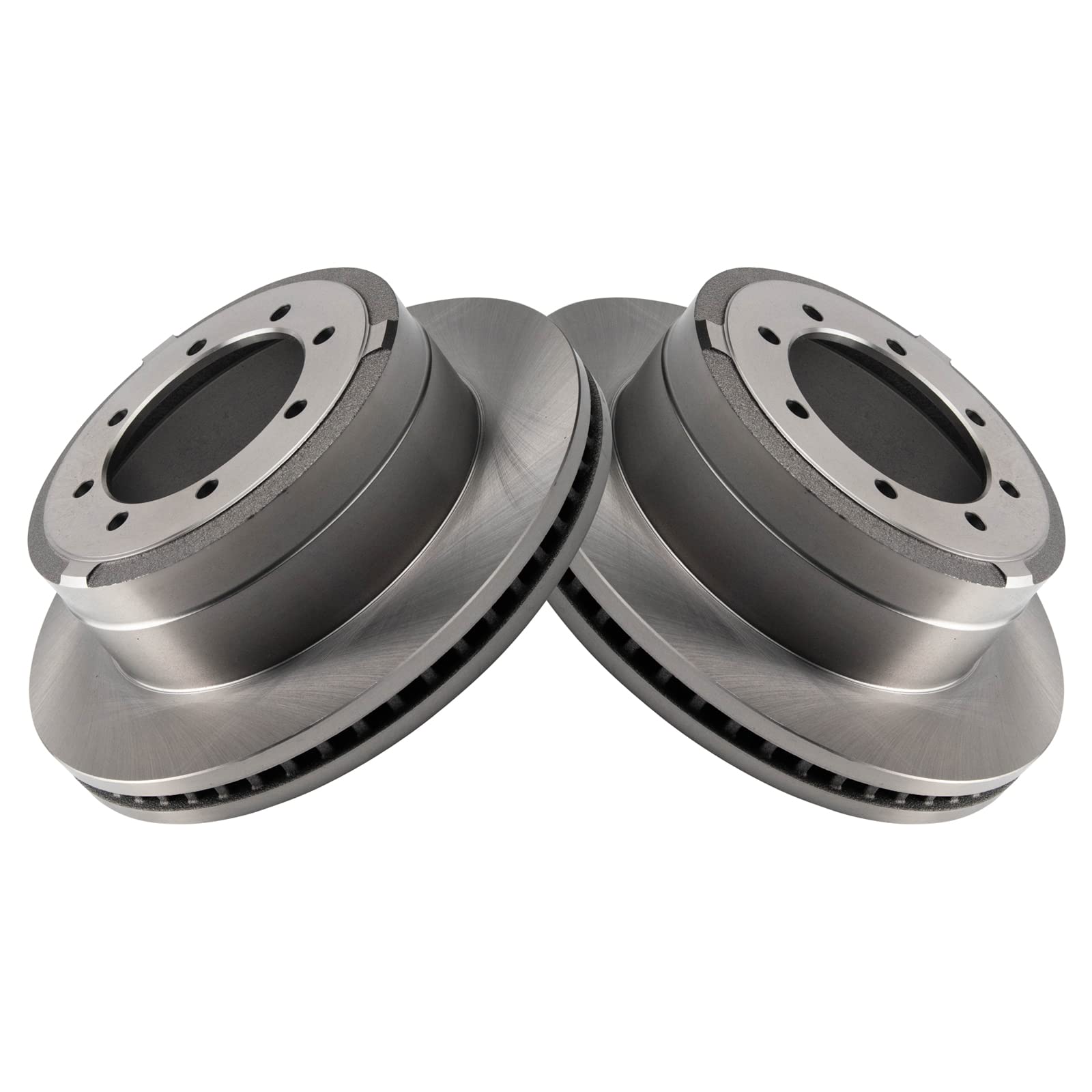 Trq Rear Brake Rotors Set Vented Compatible With 2013-2019 Ford F-350 Super Duty 2013-2016 F-450 Super Duty