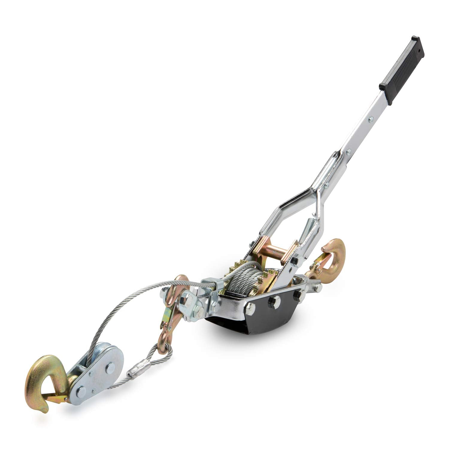 NEIKO 02256A Come Along Winch, 5-Ton (10,000 Lbs) Pulling Capacity, 10Ft, 3 Hook, Heavy Duty Power Cable Come Along Tool with Du