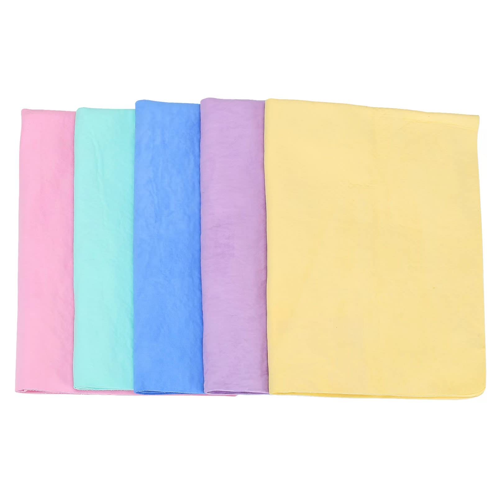 Chamois Cloth,Shamies Towels For Cars,Dog Towels For Drying Dogs 5-Pack Bagged (25X16)