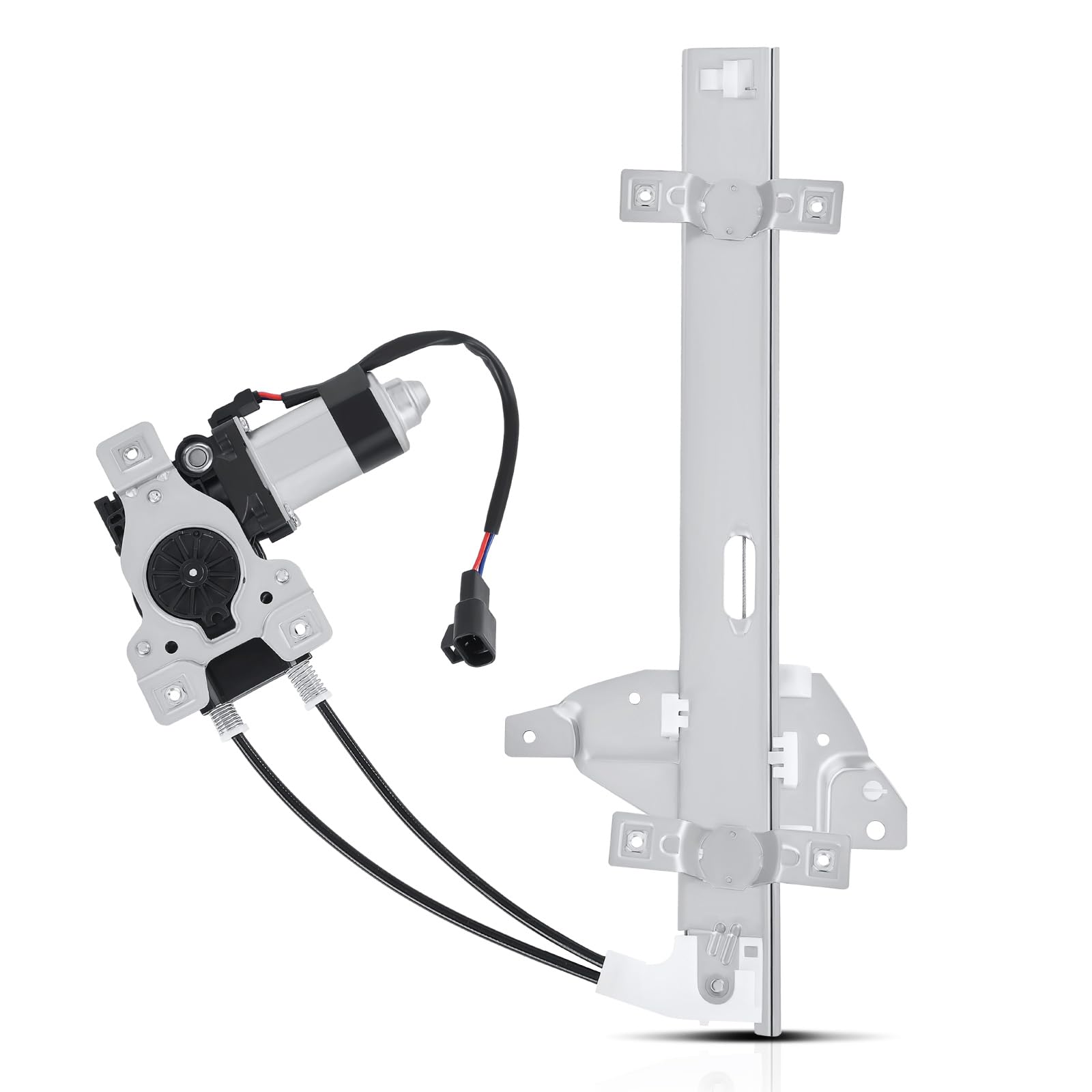 YHTAUTO Rear Driver Side Power Window Regulator with 2-Pin Motor Assembly Compatible with Buick Century 1997-2005, Regal 1997-20