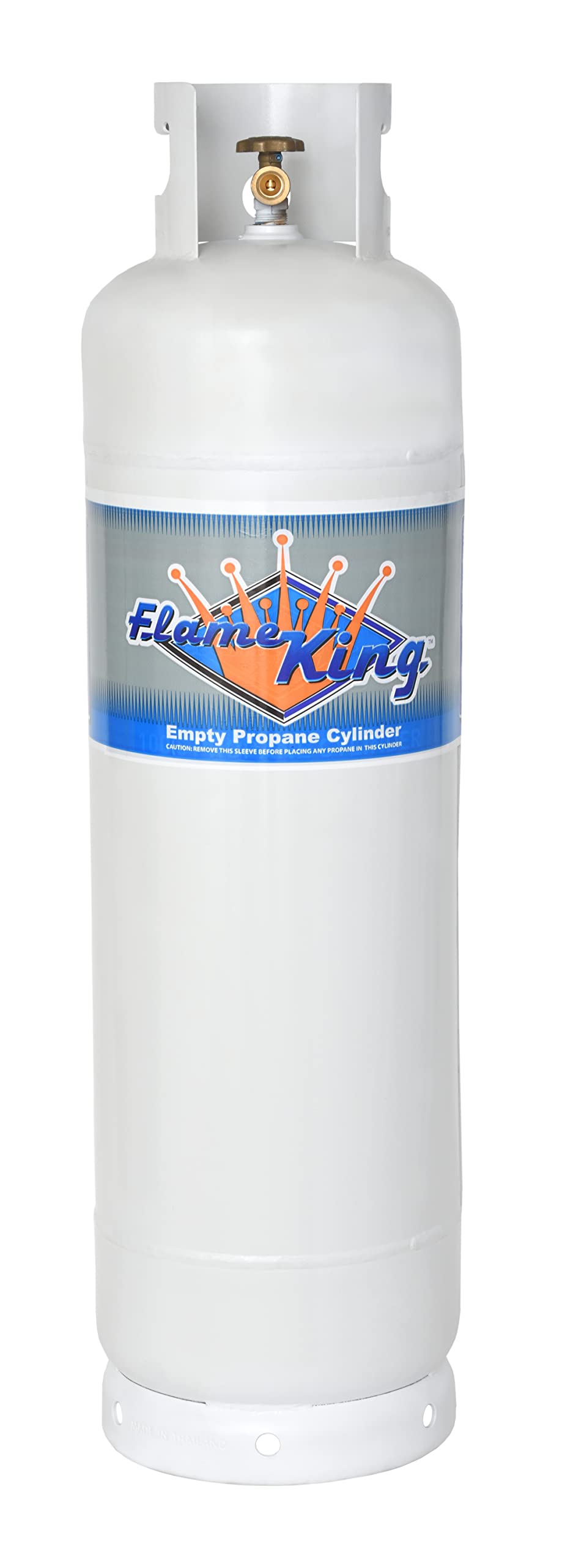Flame King 60LB POL Steel Propane Tank Refillable Cylinder for RV, Lunch Truck