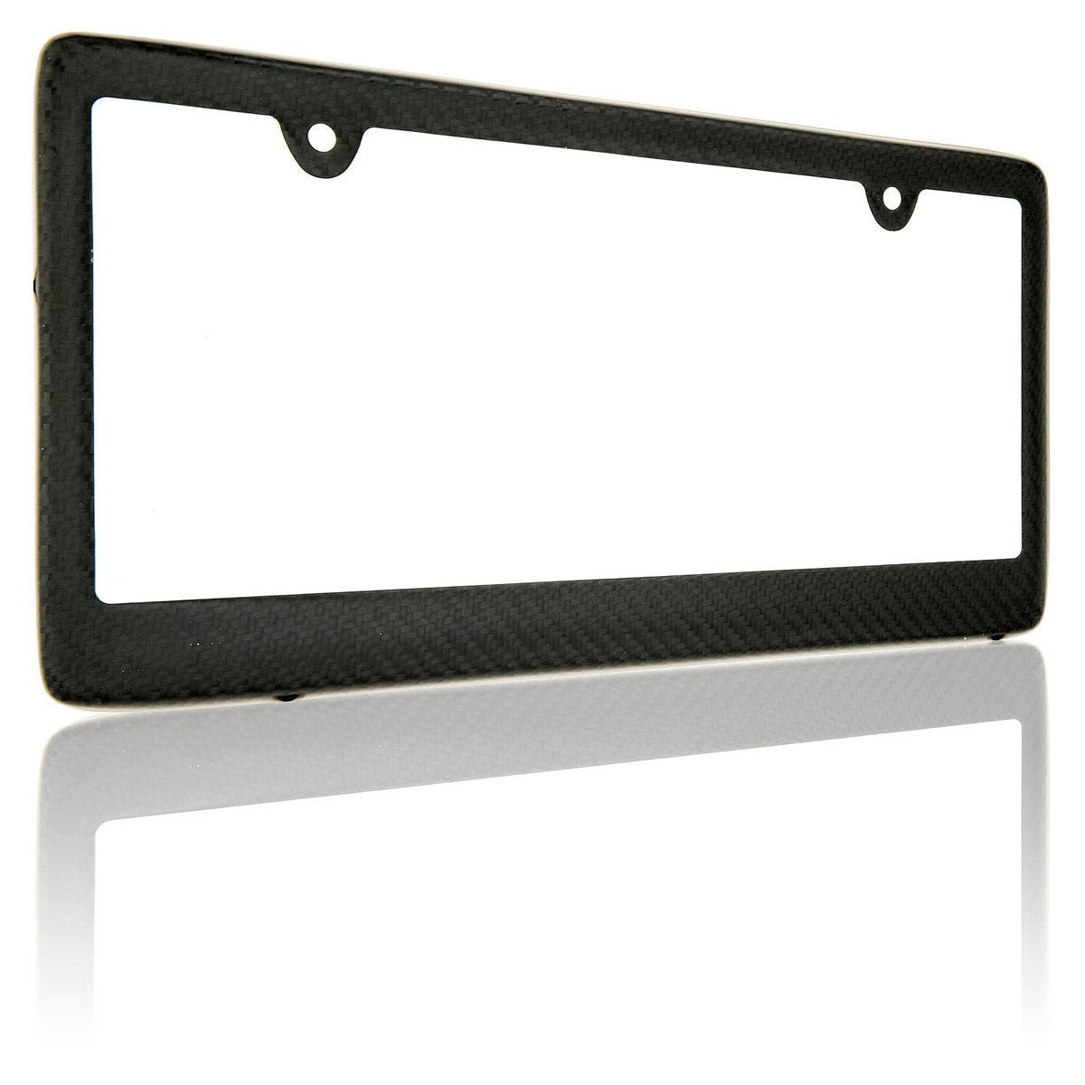 Blvd-Lpf Obey Your Luxury Real 100% Matte Black Carbon Fiber License Plate Frame Tag Cover Ff