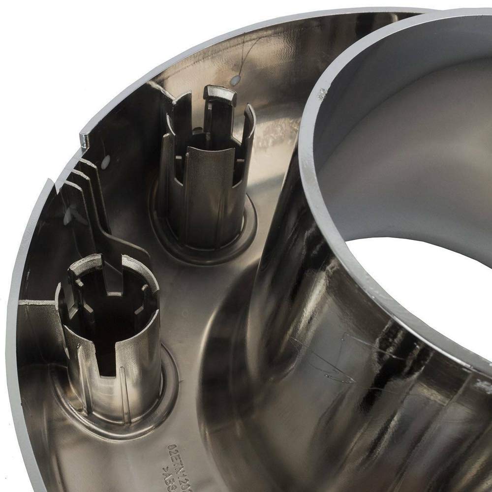 KARPAL Front Wheel Hubcap for 2005-2018 Ford F-350 Dually 4x4, Aluminum, Silver, Model 1KPFD2408001, 1pcs