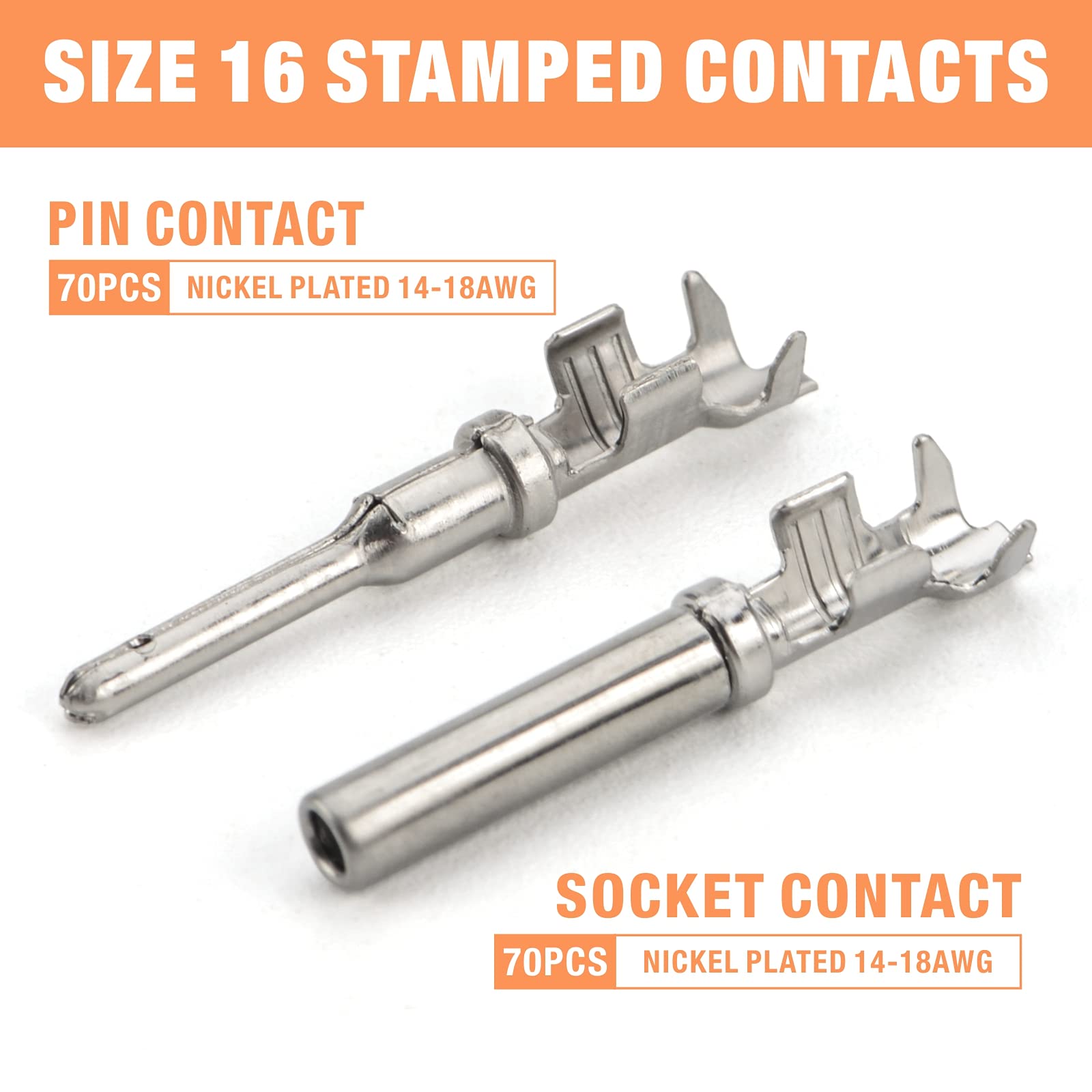 Iwiss Deutsch Dt Series Connector Assortment, Size 16 Stamped Contacts, Waterproof Automotive Electrical Connectors, 188 Pieces