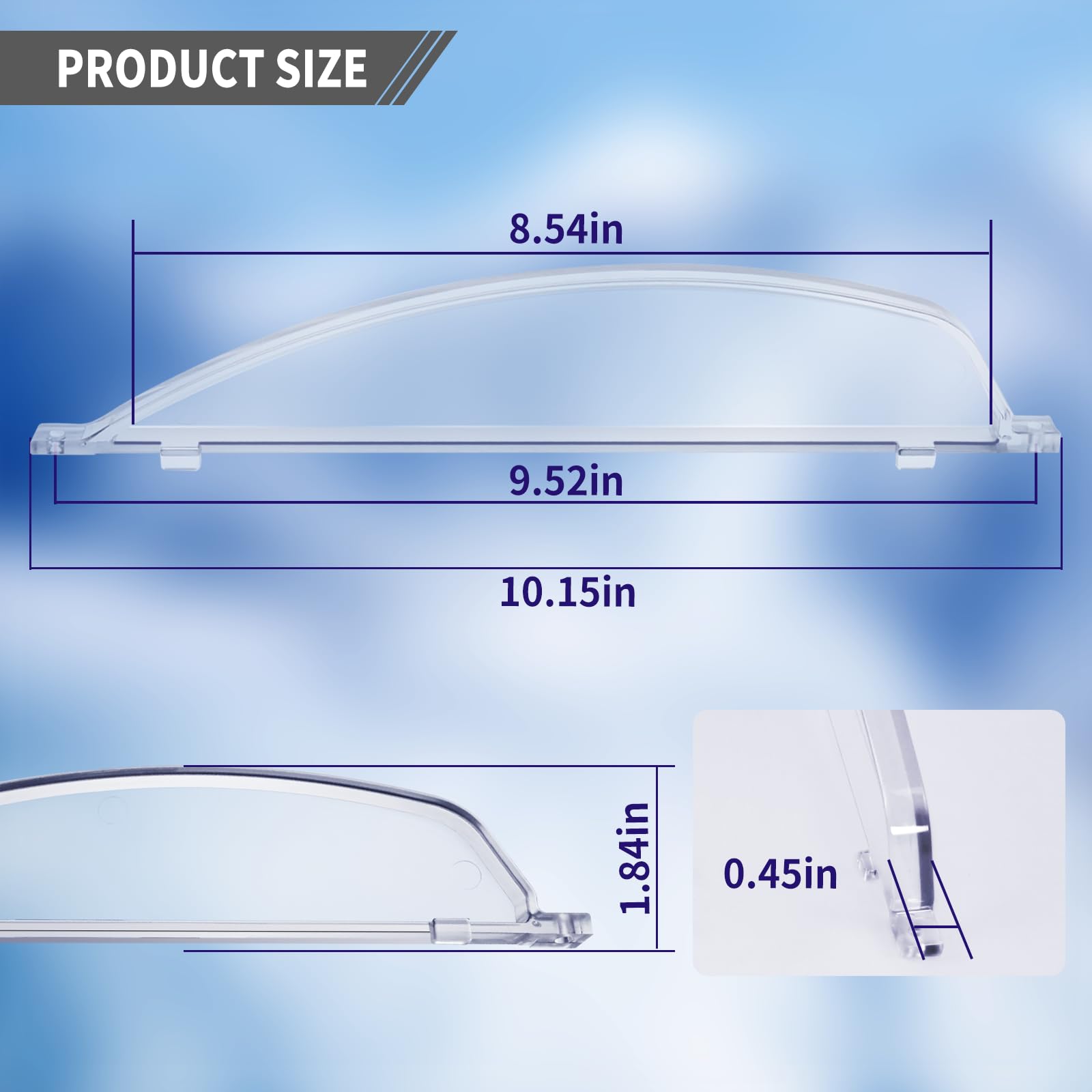 Vsttar Clear Plexiglass Screen Door Bubble Style Stopper Kit, Model 4810-00, Compatible with Dexter Right Hand Door