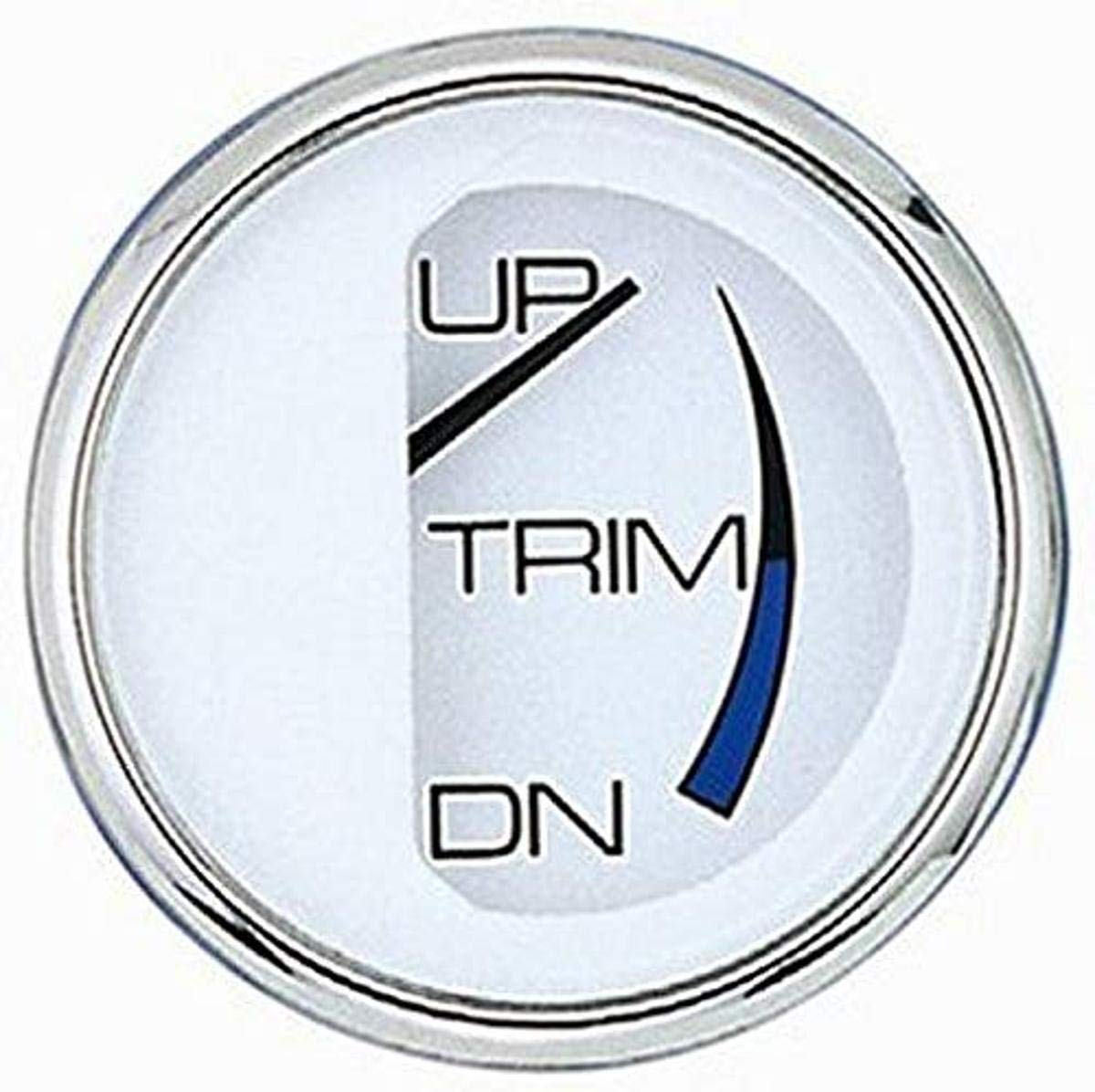 Faria 13808 Chesapeake Trim Gauge Omc Cobra/Volvo Sx - White Ss, 2'' , Black