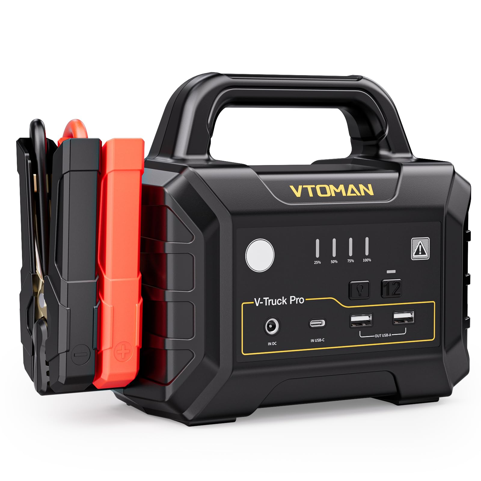 VTOMAN V-Truck Pro 8000A Car Battery Jump Starter with 65W Quick Charge, 41600mAh Portable Jump Starter Power Pack for All Gas A