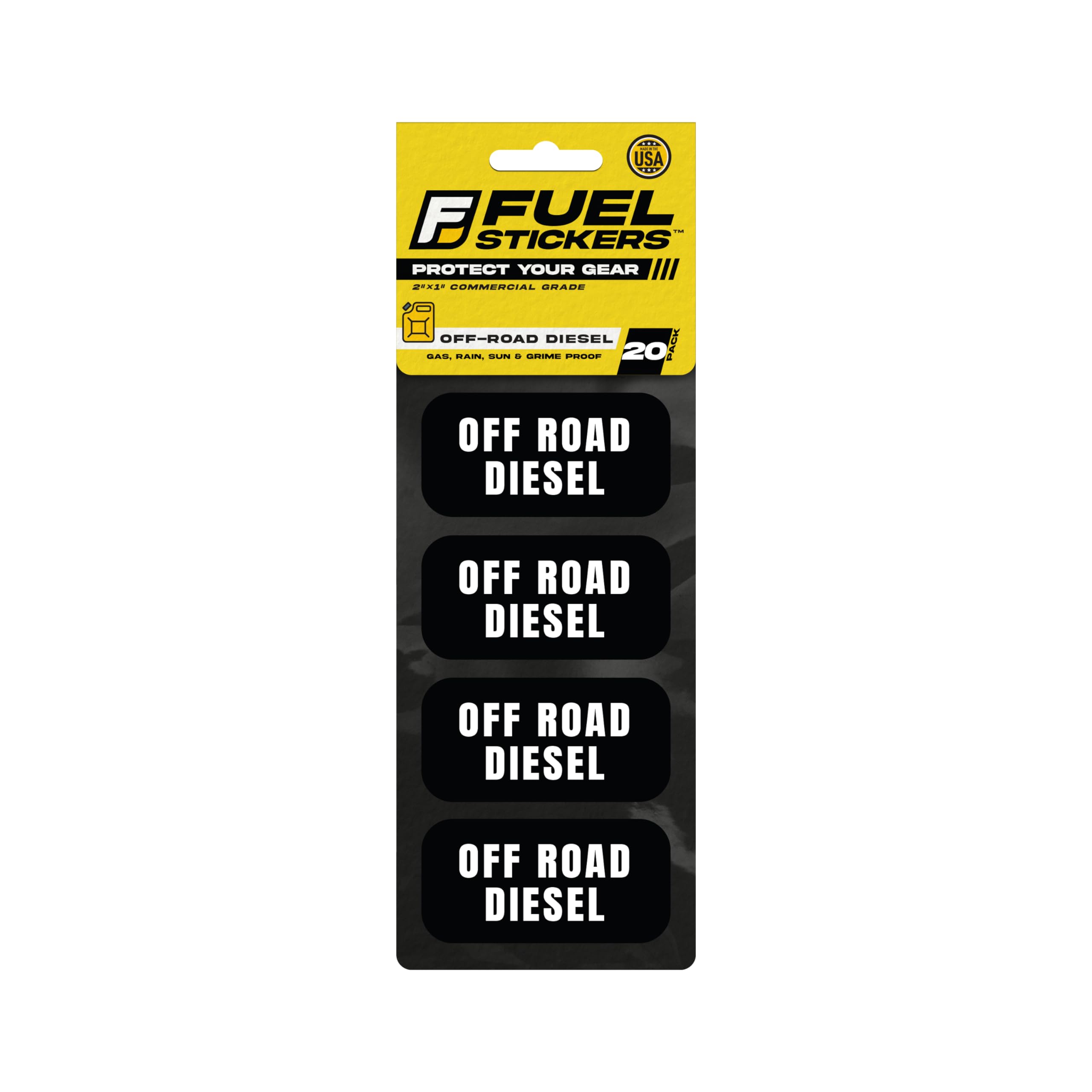 Off Road Diesel Sticker - Tractors, Construction, Agriculture, And Heavy Equipment - Weather Proof, Extreme Stick, Commercial Gr