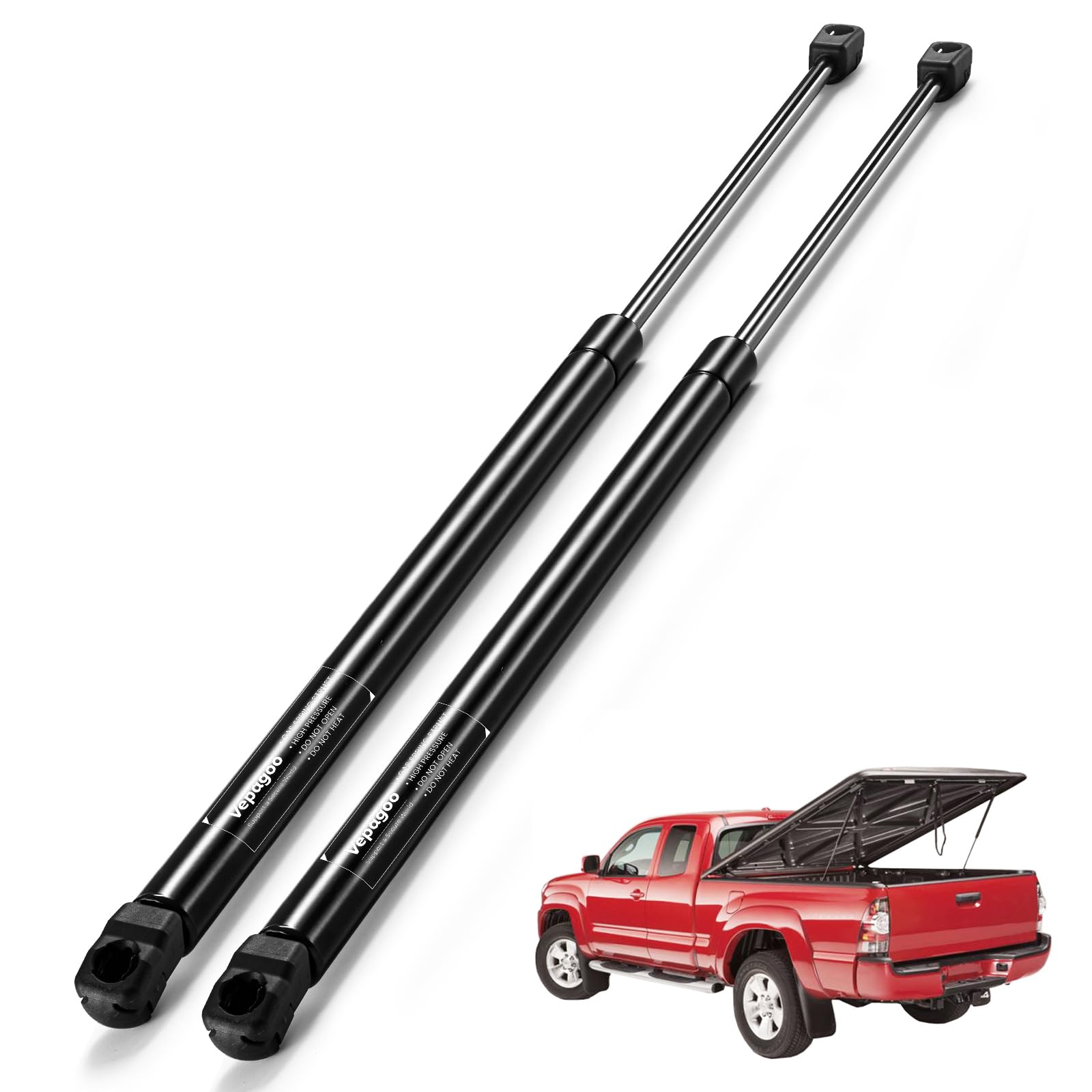 Vepagoo C1622632 35.5In 185Lb/823N Gas Shock Strut Spring Lift Support For Heavy Duty Trap Door Tonneau Cover Truck Bed Camper S