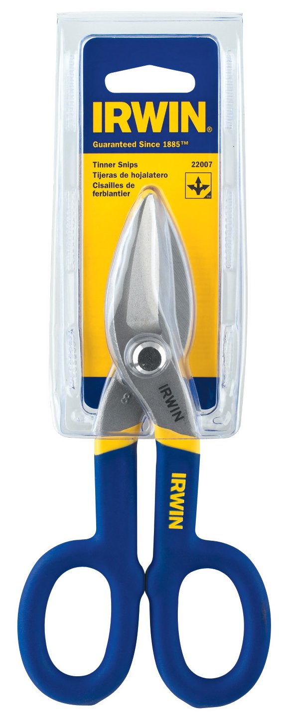 Irwin Tin Snip, Flat Blade, 7-Inch (22007)