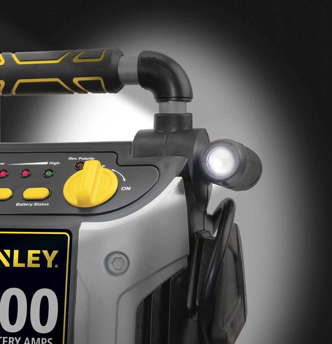 STANLEY J509 Portable Power Station Jump Starter 1000 Peak Amp, USB Port, Yellow/Black/Silver