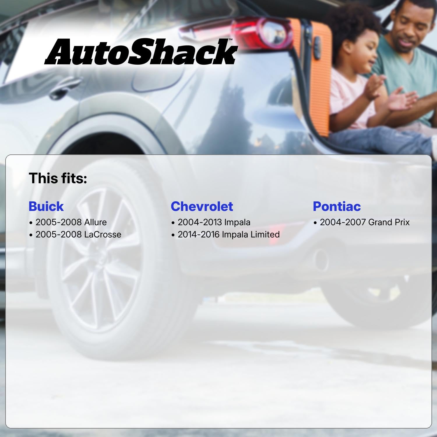 Autoshack Rear Complete Struts Coil Springs Assembly Pair Of 2 Driver And Passenger Side Replacement For Buick Lacrosse Allure Pontiac Grand Prix Chevrolet Impala Limited 2004-2013 Impala Cst372473Pr