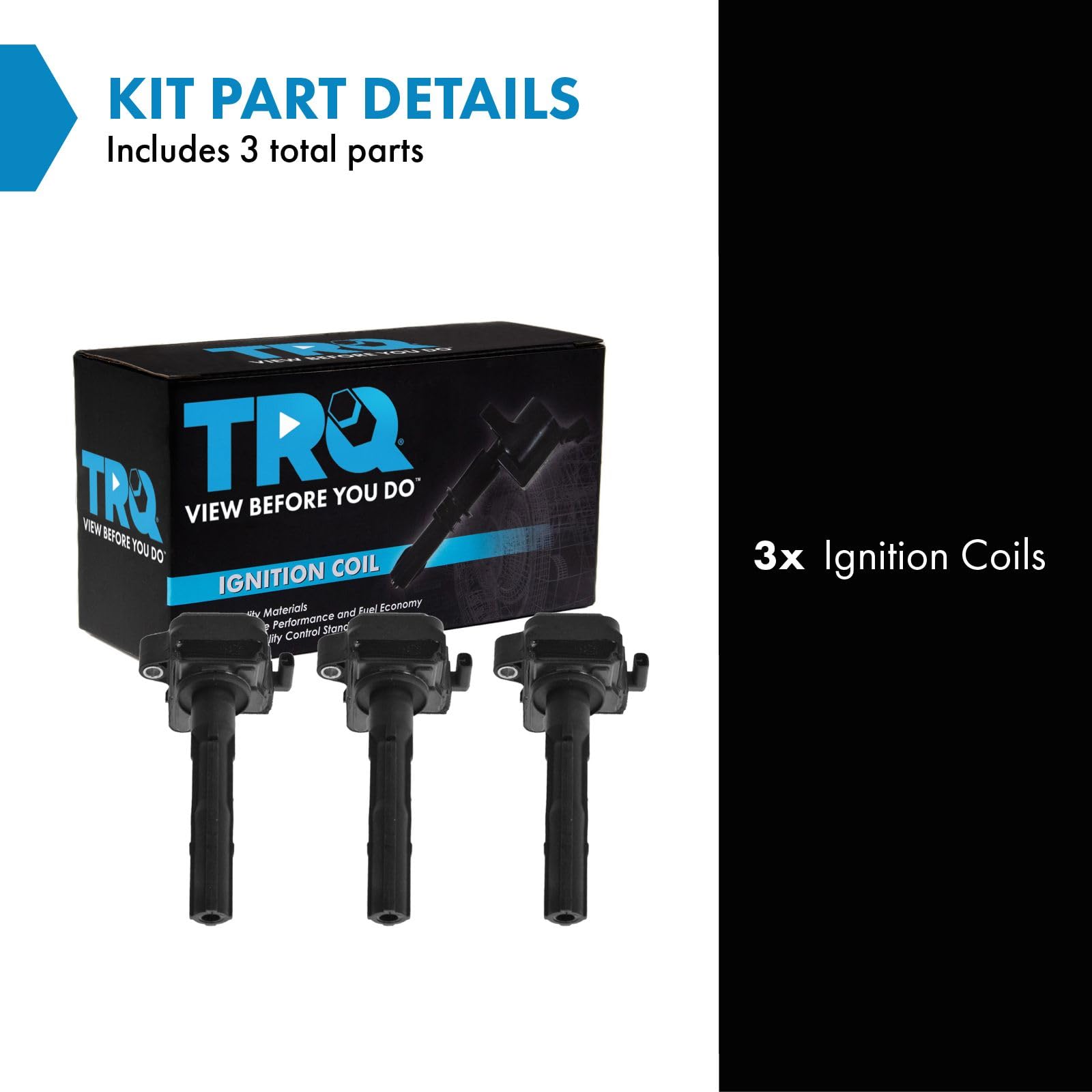 Trq Ignition Coil Set Compatible With 1996-2001 Lexus Es300 1996-1999 Toyota Avalon Camry 1998-2000 Sienna 1999-2003 Solara