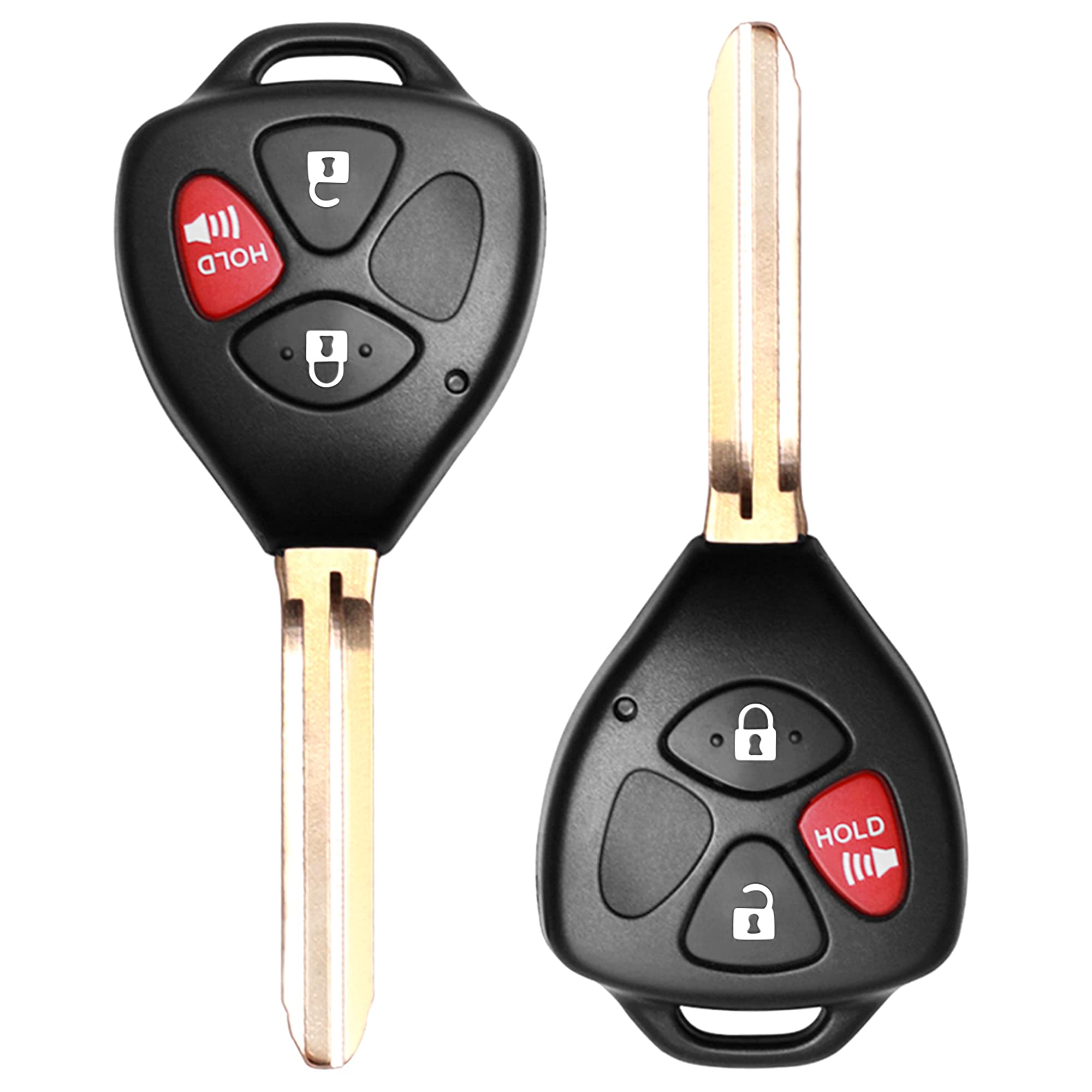 Keyless Entry Remote Replacement Key Fob Fit for Toyota Rav4 2006-2010/Scion XB 2008-2013 Vehicles That Use HYQ12BBY with 4D67 C