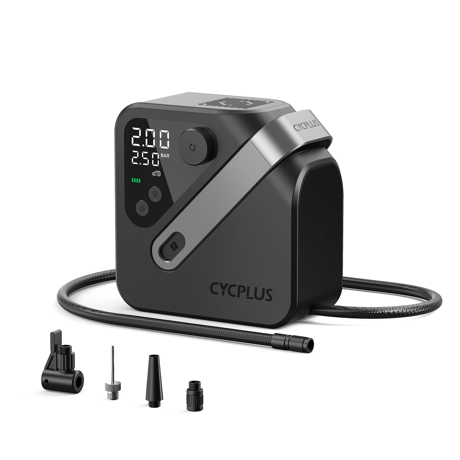 CYCPLUS AL7 Tire Inflator Portable Air Compressor for Trucks & Pickups - 4X Faster High-Powered Tire Inflator, Portable Design f