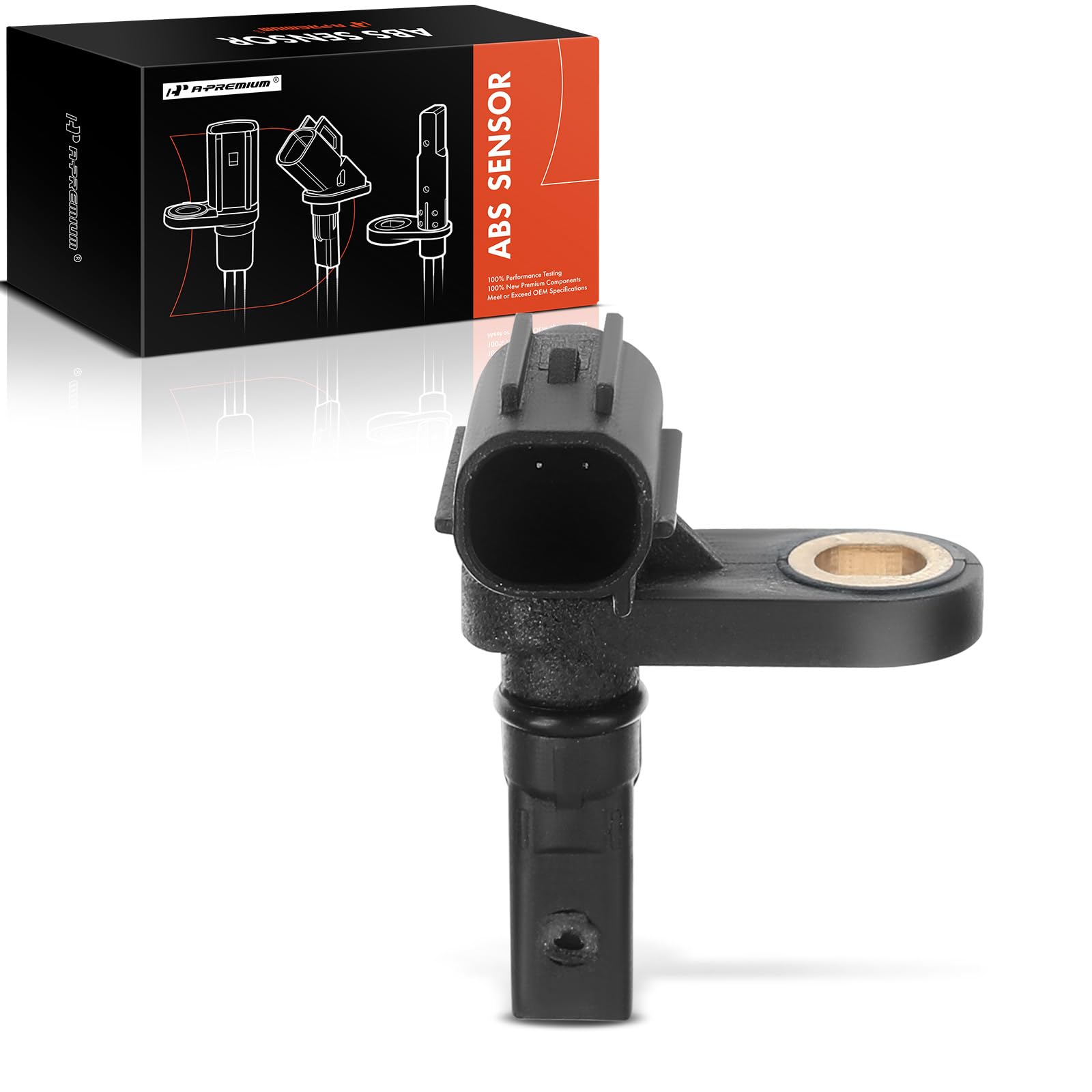 A-Premium Left Abs Wheel Speed Sensor - Compatible With Toyota Models - Sequoia 2008-2017, Tundra 2007-2017 - Driver Side, Repla