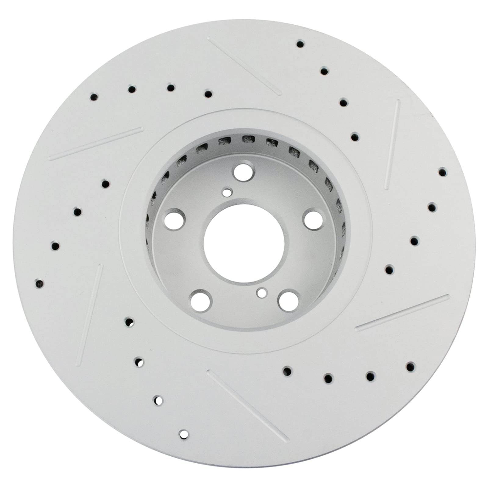 Trq Front Performance Brake Rotors Set Premium G-Coated Compatible With 2007-2011 Lexus Gs350 2006-2007 Gs430 Gs450H 2008-2011 G