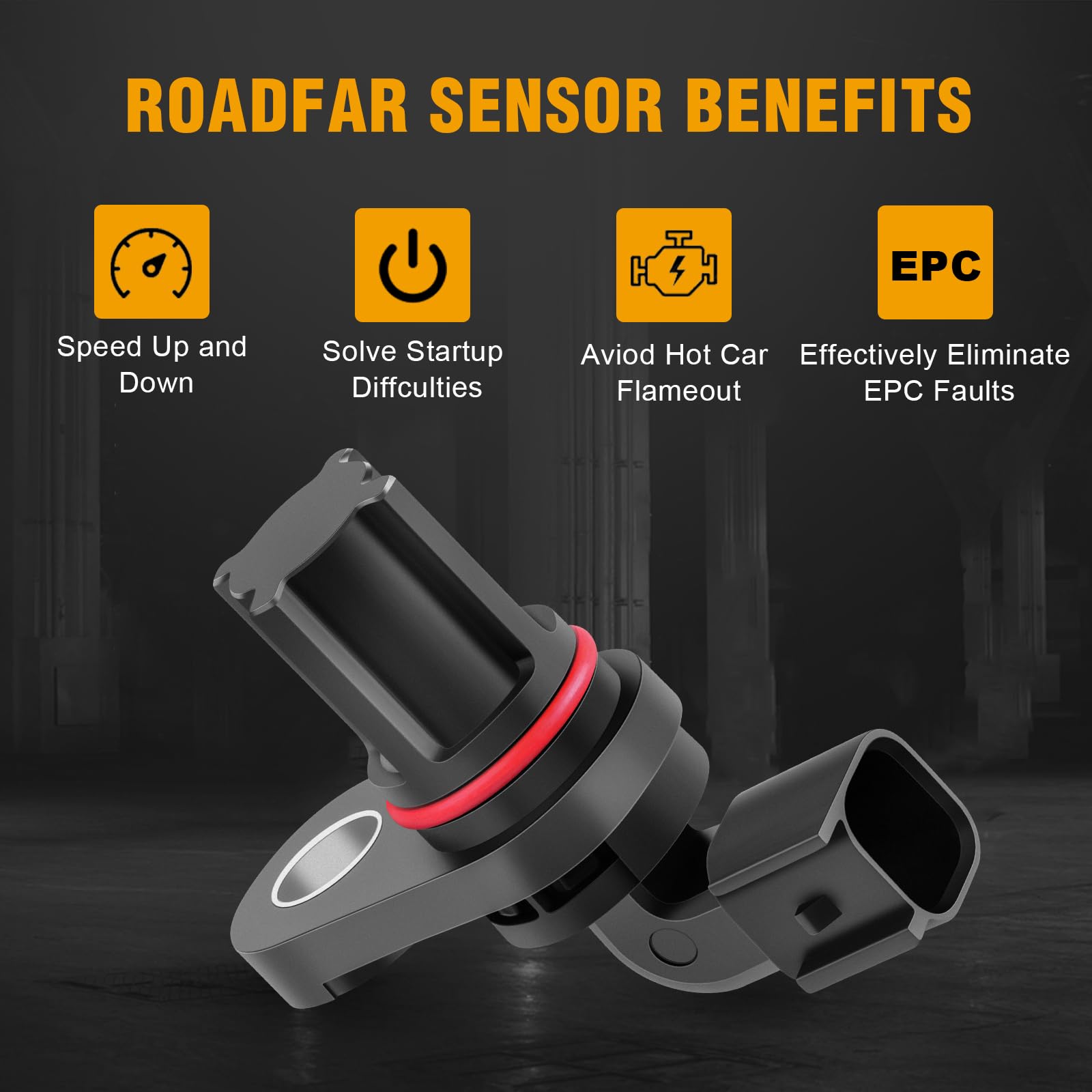 Roadfar 1 X Rear Left/Right Abs Wheel Speed Sensor Fit For Ford For F-150, For Ford F-250 Super Duty/F-350 Super Duty/For Ford F