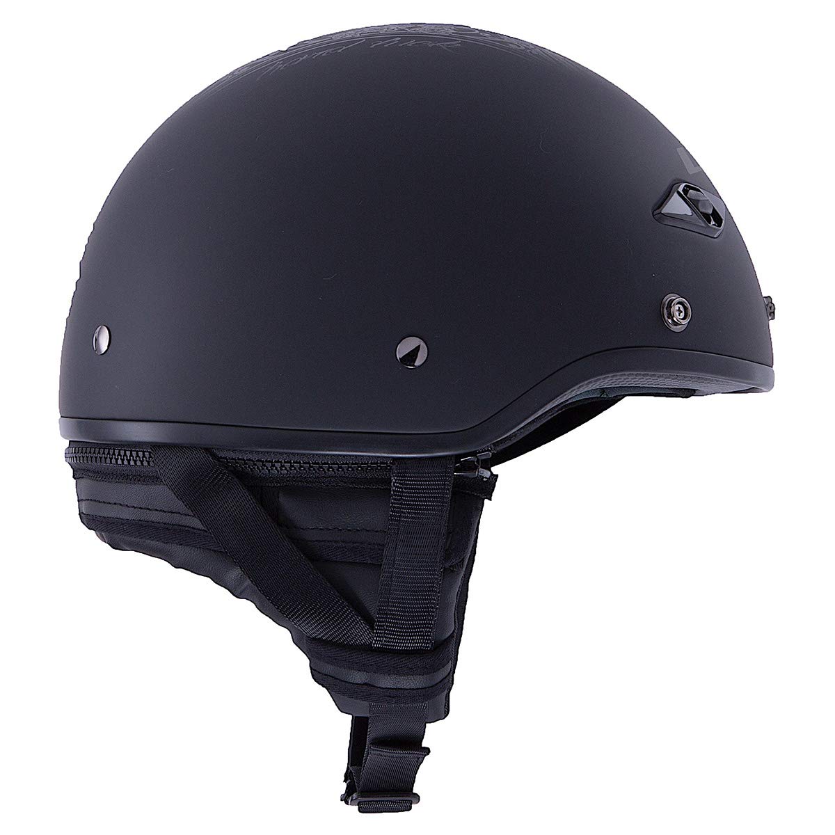 Ls2 Helmets Bagger Motorcycle Half Helmet (Hard Luck - Small)