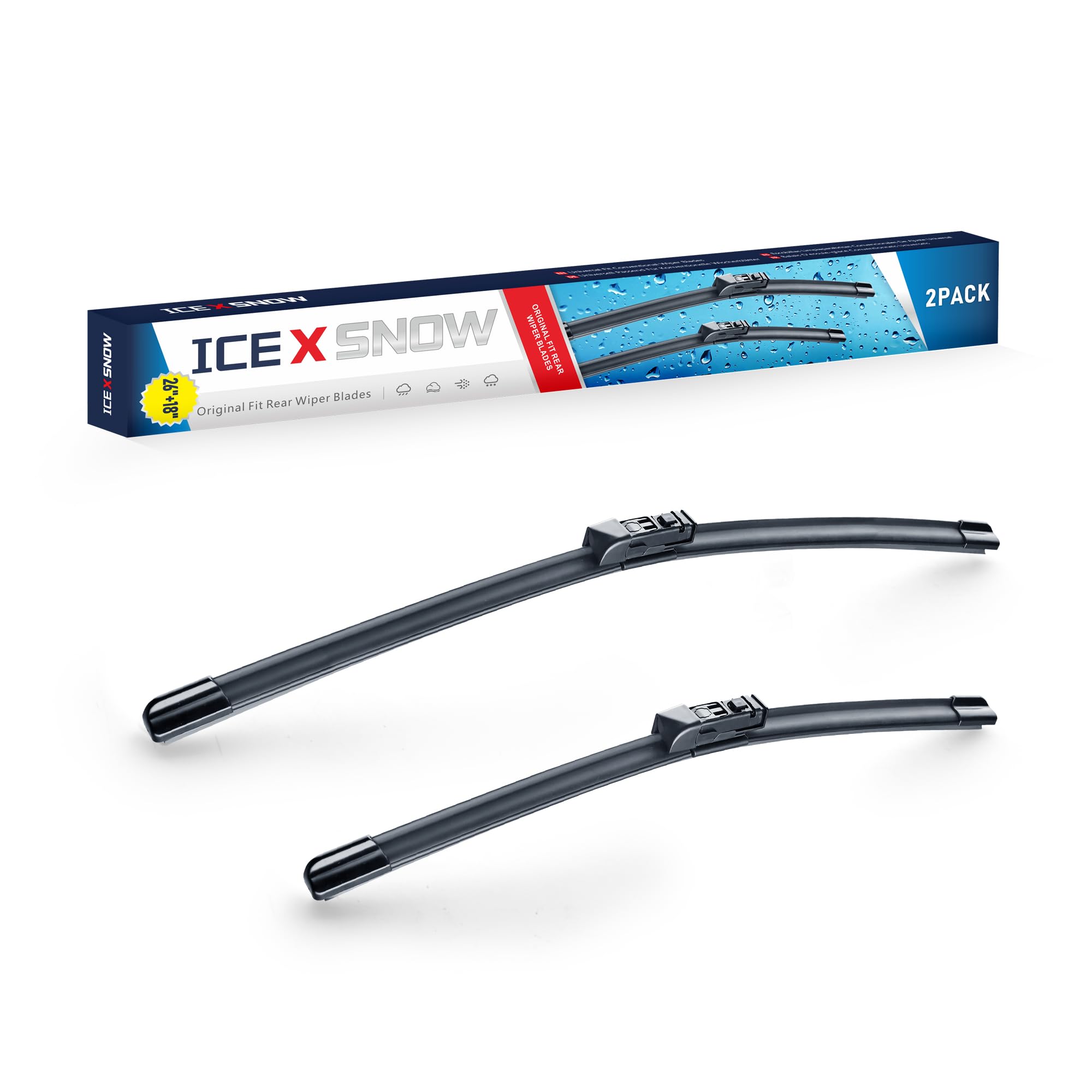 24''+18'' Windshield Wiper Blades Replacement For Mazda Cx-5 Cx-9 2023 2022 2021 2020 2019 2018 2017 Mazda6 2021-2018 Original F