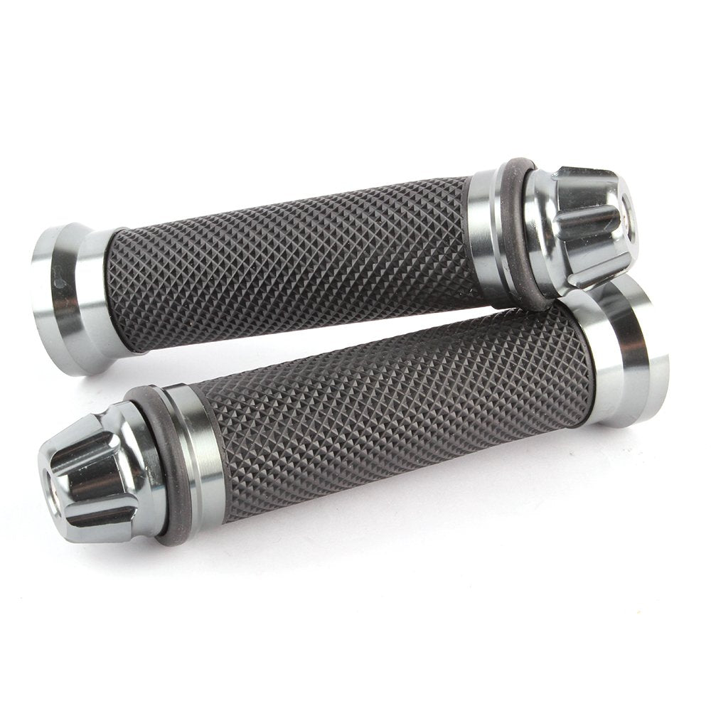 Universal 7/8'' 22Mm Rubber Handlebar Hand Grip Bar End For Motorcycle Bike Cafe Racer