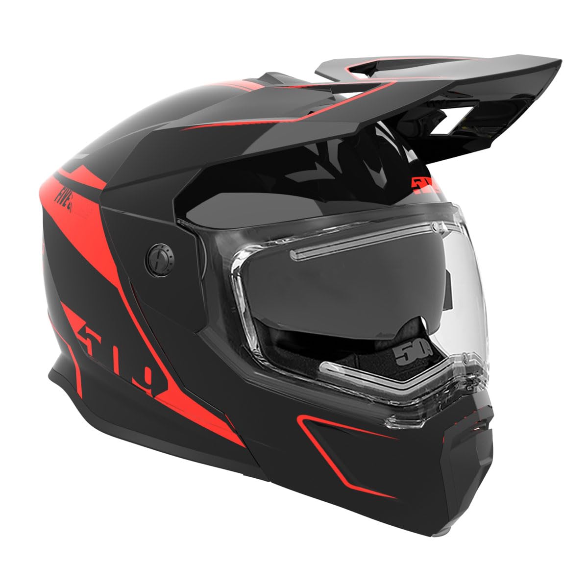 509 Delta R4 Ignite Snowmobile Helmet (Matte Black Aura (2024) - Large)