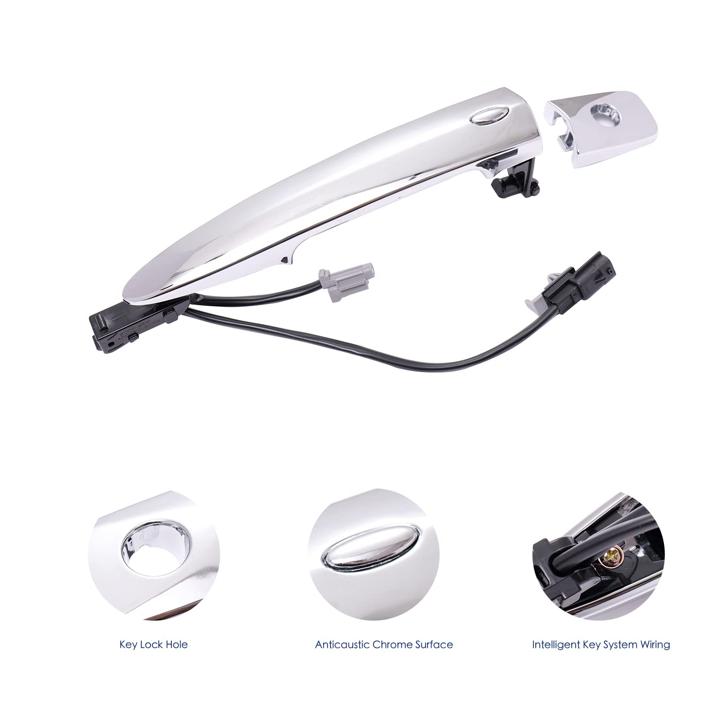 Lcyolada Front Left Driver Door Handle For Nissan Sentra 2013-2018,Nissan Murano Maxima 2009-2014, Nissan Leaf 2011-2017,806469N