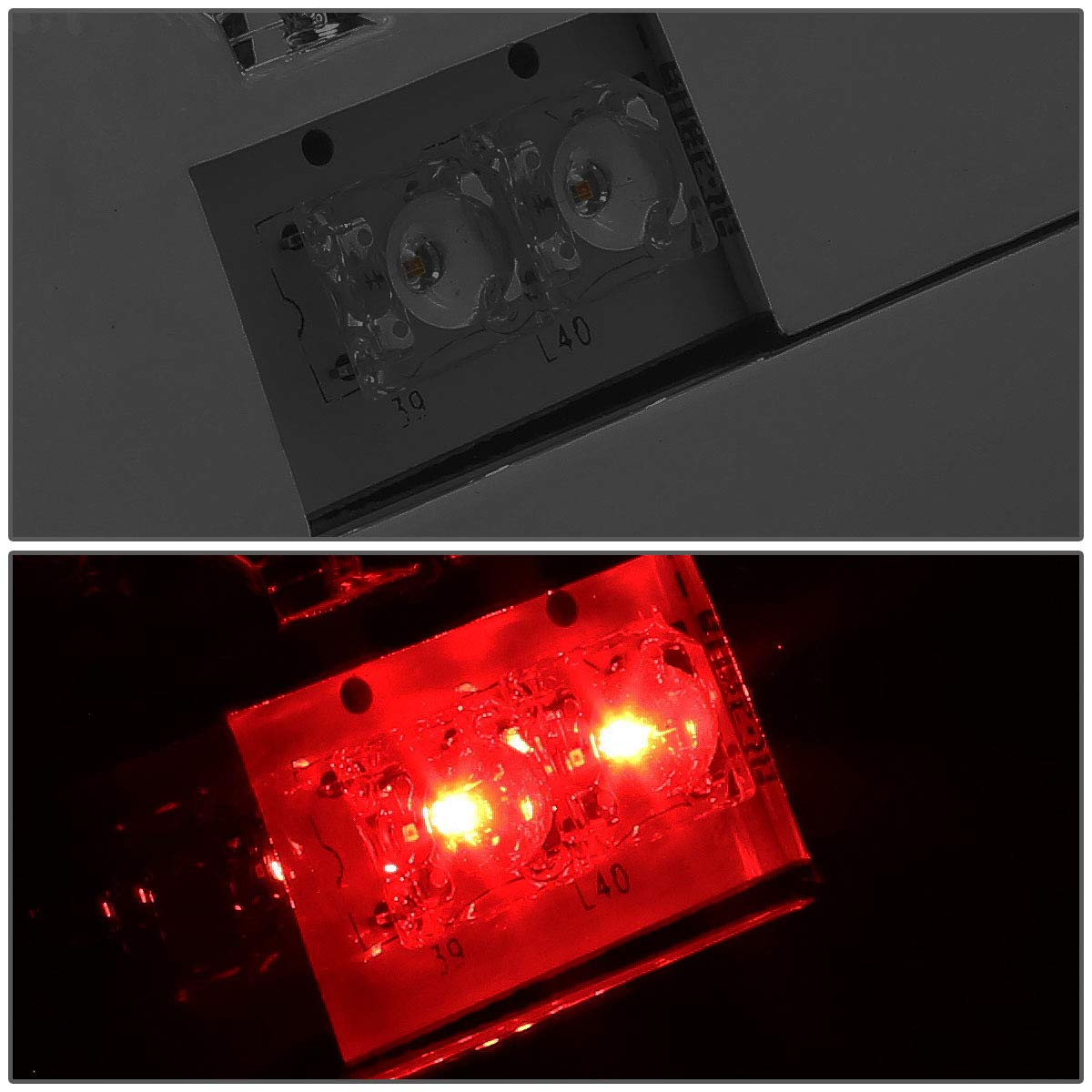 DNA MOTORING TL-CSIL03-LED-RD3D-CH-SM LED 3D Tail Light Assembly Driver & Passenger Side [Compatible with 03-06 Silverado / 07 S