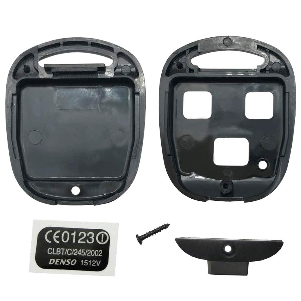 Horande Black Key Fob Cover Case for Lexus ES GS GX LS LX RX SC IS300 IS330 LS430 RX300 RX350 - Keyless Entry Remote Shell